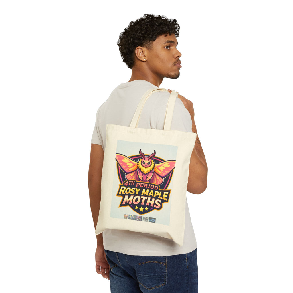 Rosy Maple Moths Tote Bag — 4th Period School Spirit Canvas Tote
