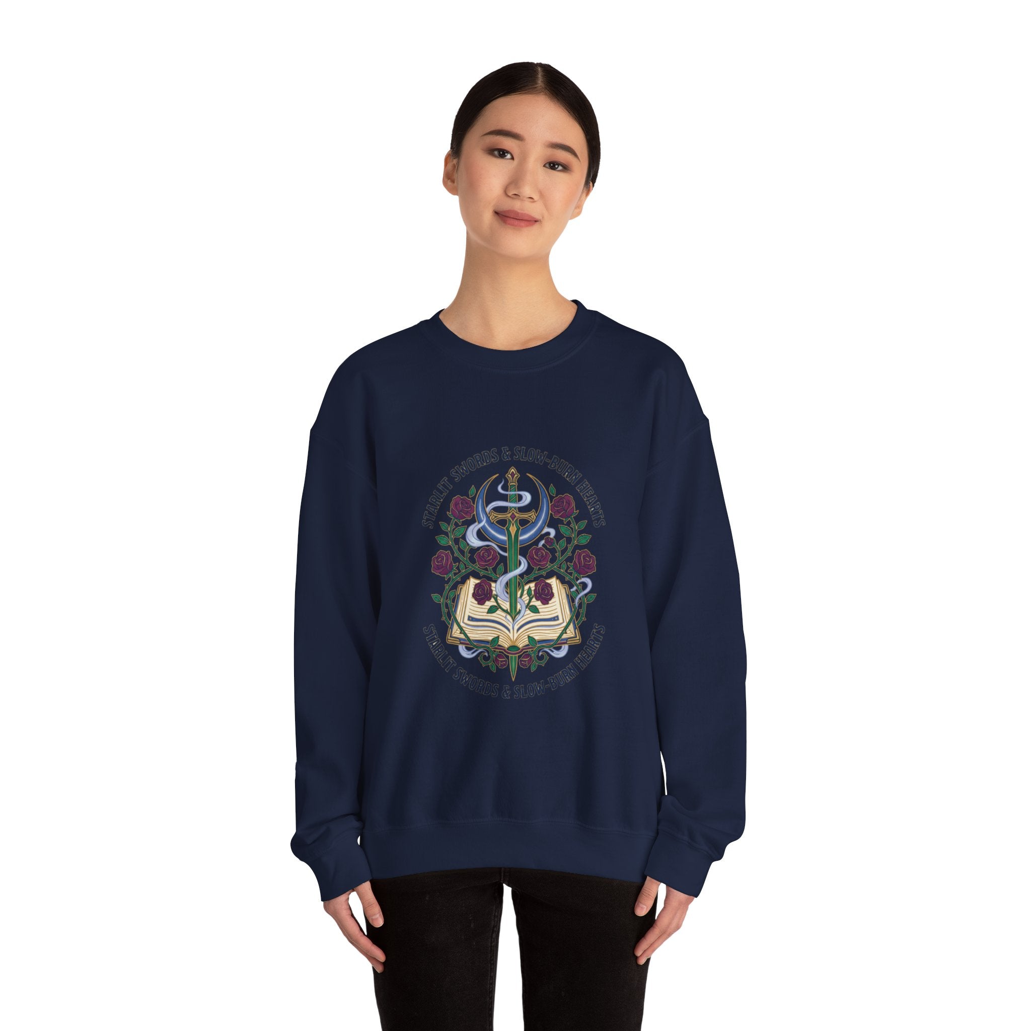 Stealth Swords & Slow-Burn Hearts Sweatshirt | Romantasy, Enchanted Gothic
