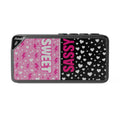 Bluetooth Speaker — “Sweet” Pink & Black Sassy Heart Design