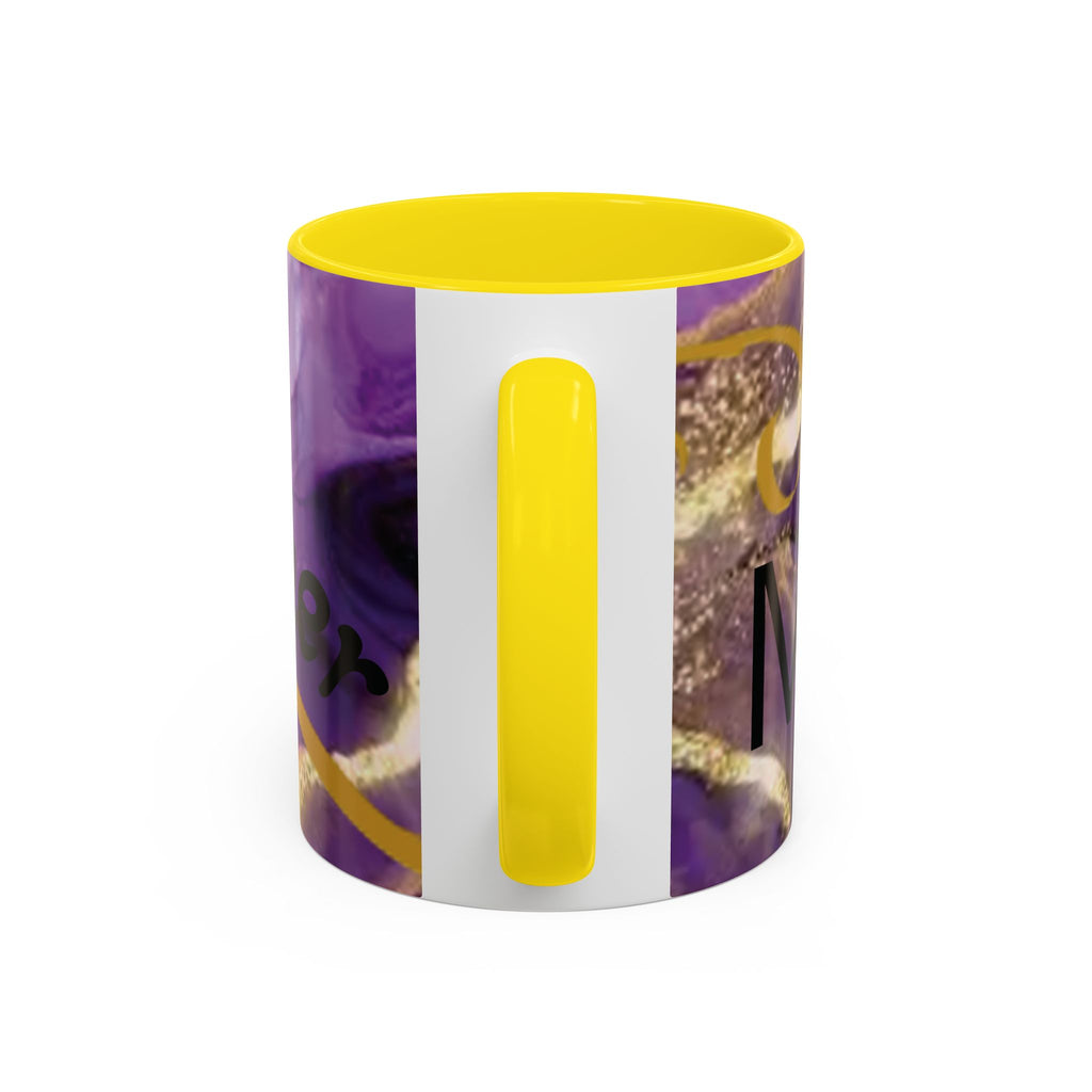 Best Mom Ever Accent Coffee Mug — Purple Floral Mother’s Day Gift (11/15oz)