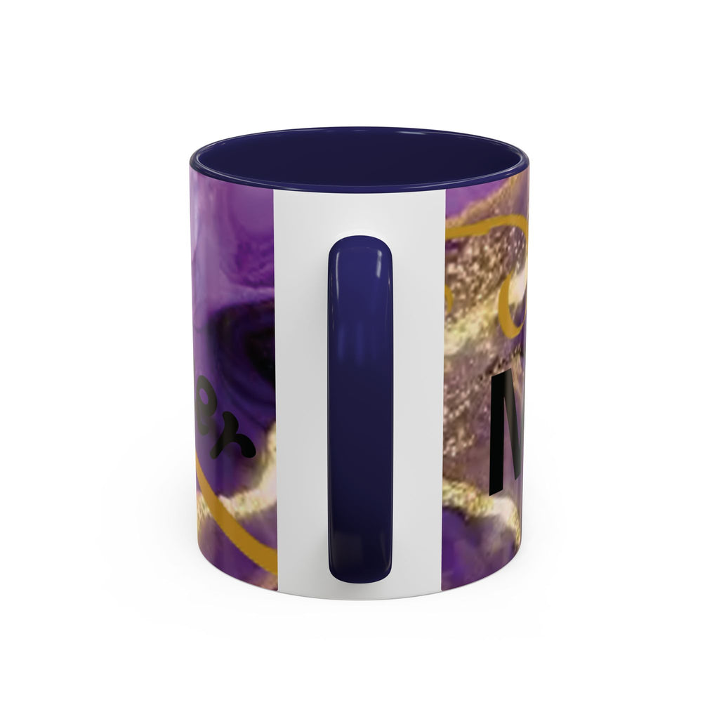 Best Mom Ever Accent Coffee Mug — Purple Floral Mother’s Day Gift (11/15oz)