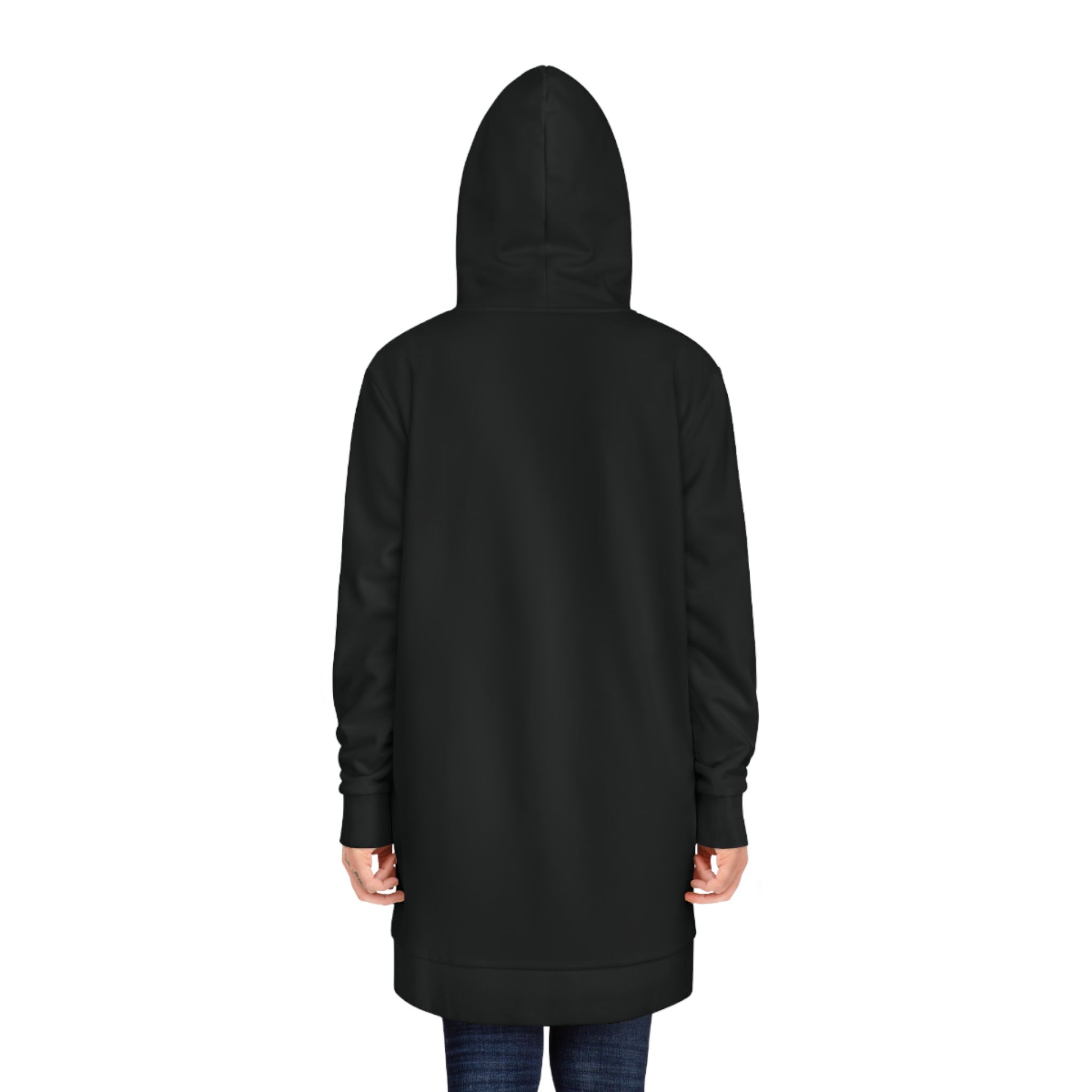 Hoodie Dress — "Perhaps You Were Born for Such a Time as This" Inspirational Black Graphic