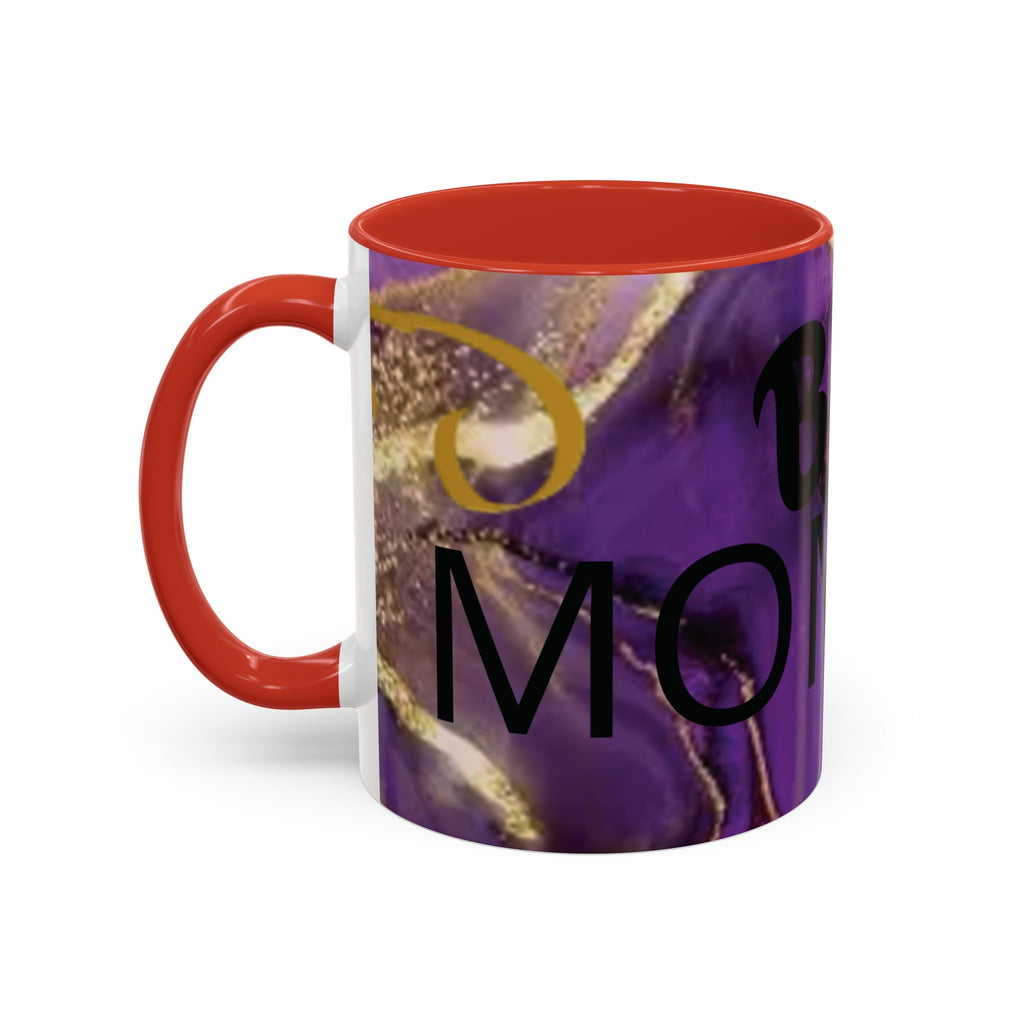 Best Mom Ever Accent Coffee Mug — Purple Floral Mother’s Day Gift (11/15oz)