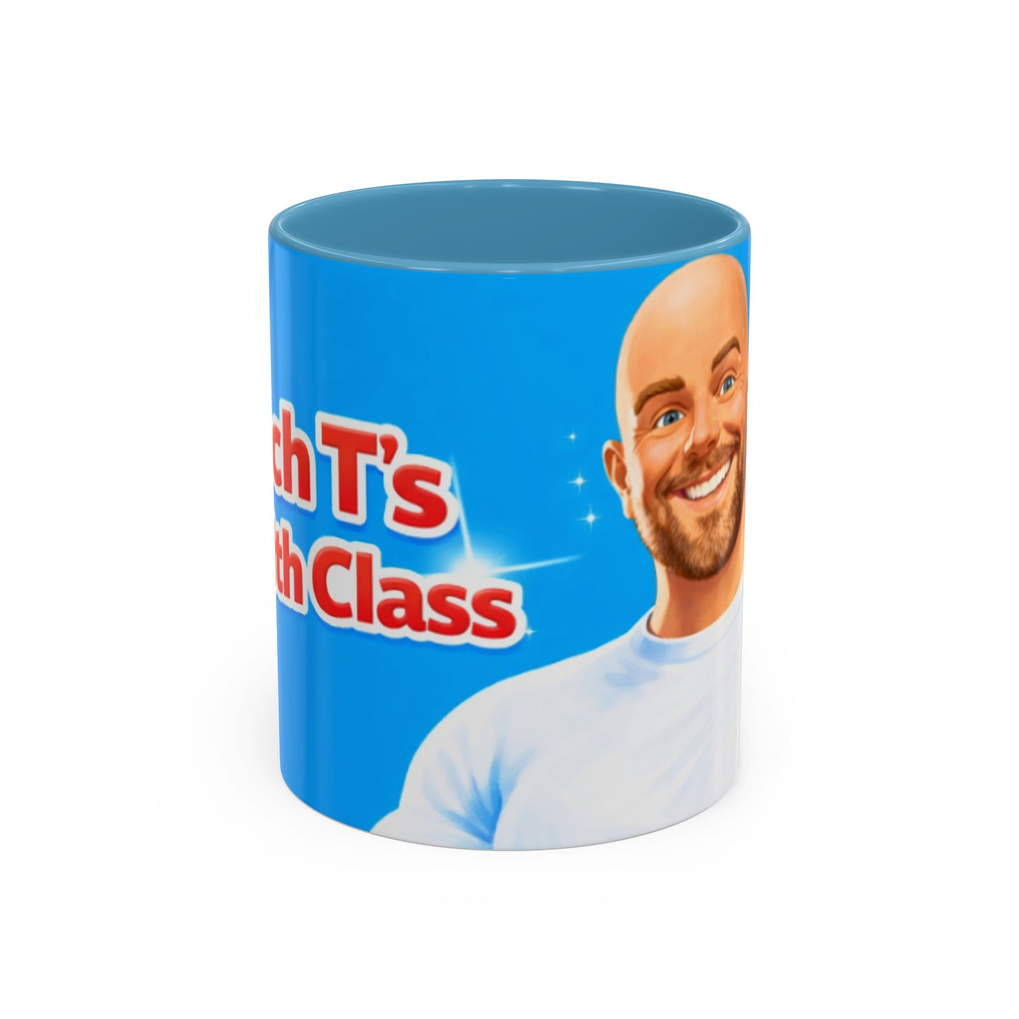 Funny 'Coach T's Top Class' Accent Coffee Mug – Motivational Gift for Coaches & Fans