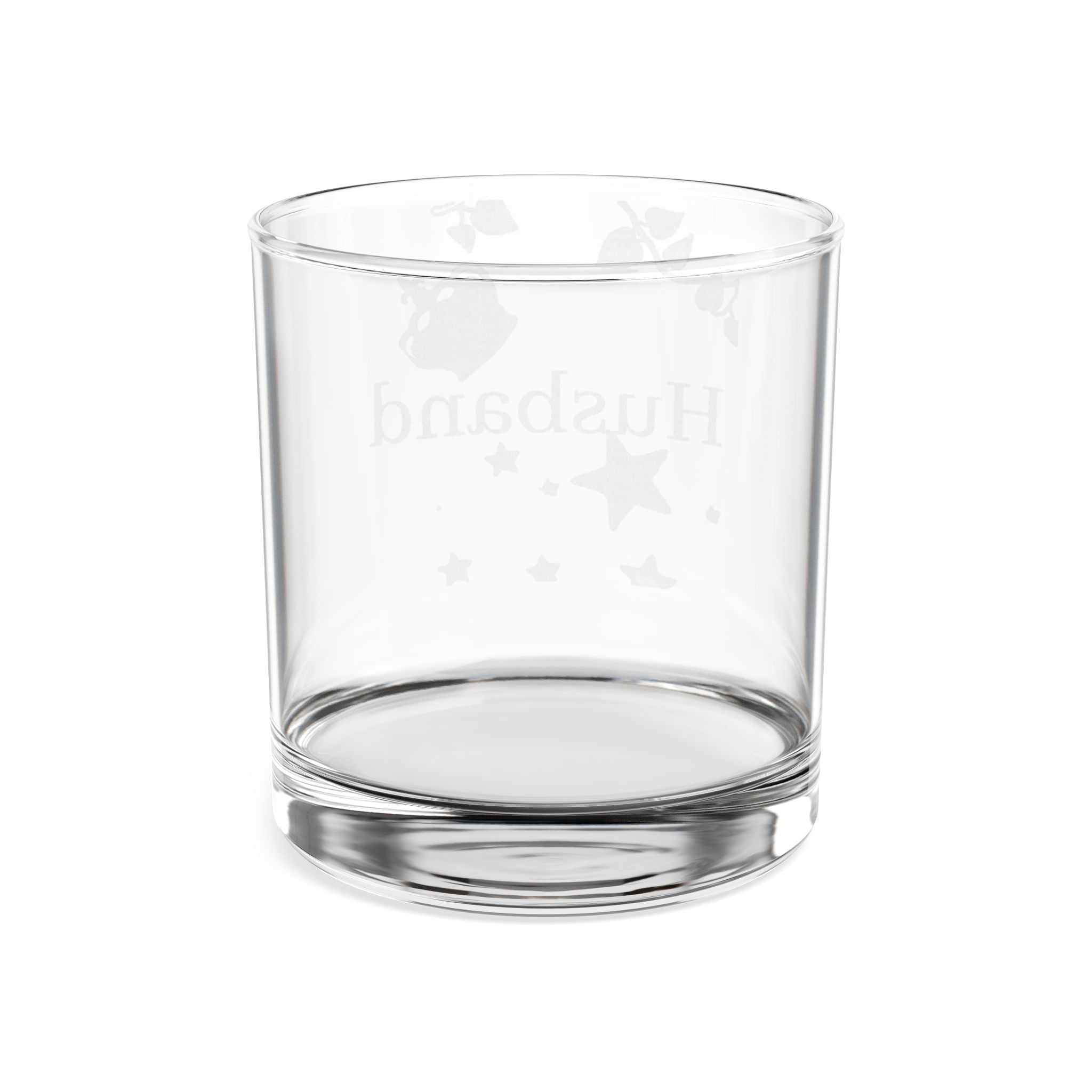 Engraved 'Husband' Whiskey Glass — 10.5oz Personalized Rocks Glass
