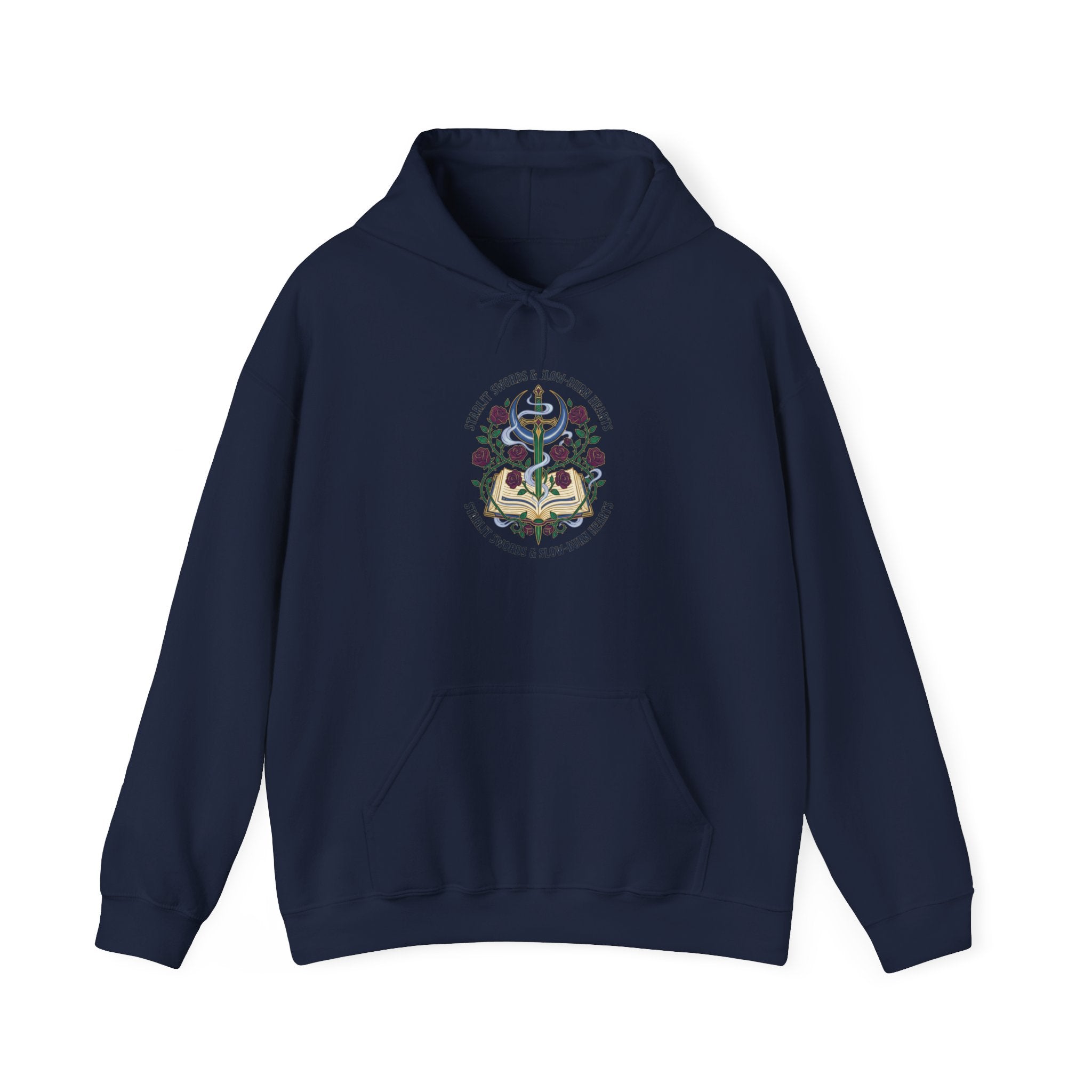 Enchanted Reader Crest Hoodie | Romantasy, Book Lover, Gothic