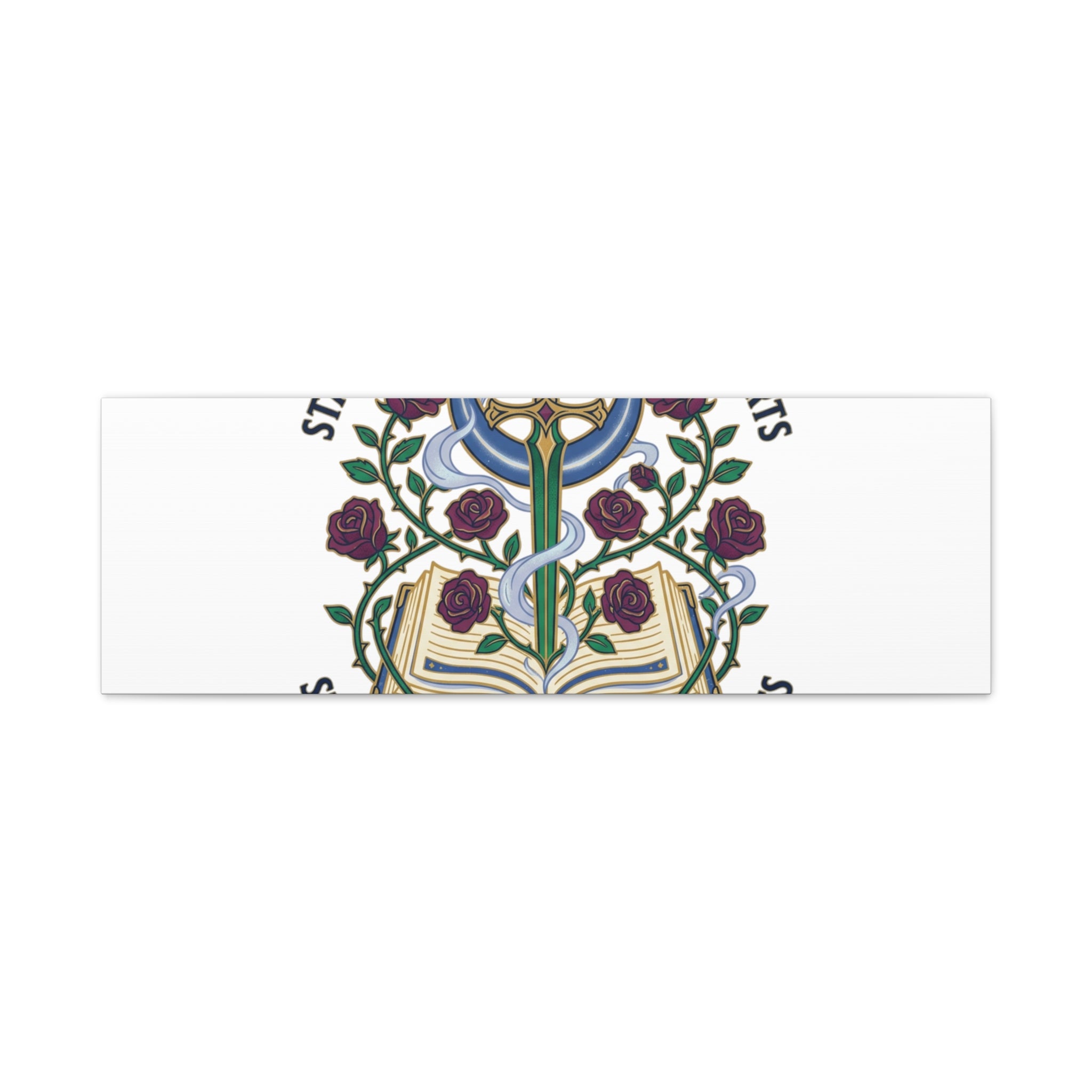 Starlit Swords & Slow‑Burn Hearts Canvas | Romantasy, Book Lover Art