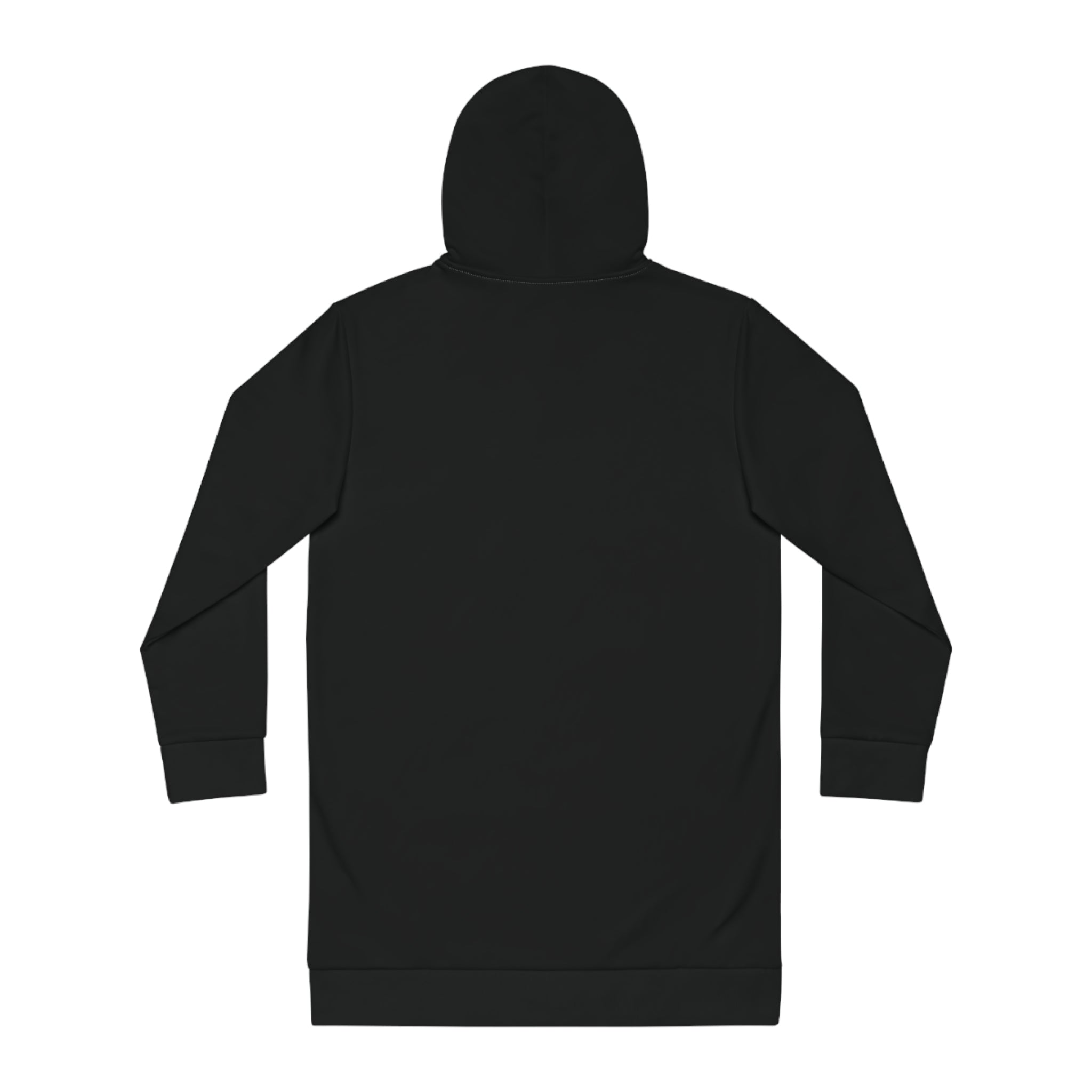 Hoodie Dress — "Perhaps You Were Born for Such a Time as This" Inspirational Black Graphic