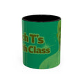 Funny Teacher Coffee Mug — "Coach T's High Class" Accent Ceramic Mug