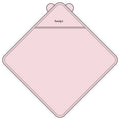 Embroidered Terry Hooded Towel with Bear Ears — Personalized Baby Bath Wrap