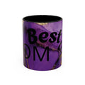 Best Mom Ever Accent Coffee Mug — Purple Floral Mother’s Day Gift (11/15oz)