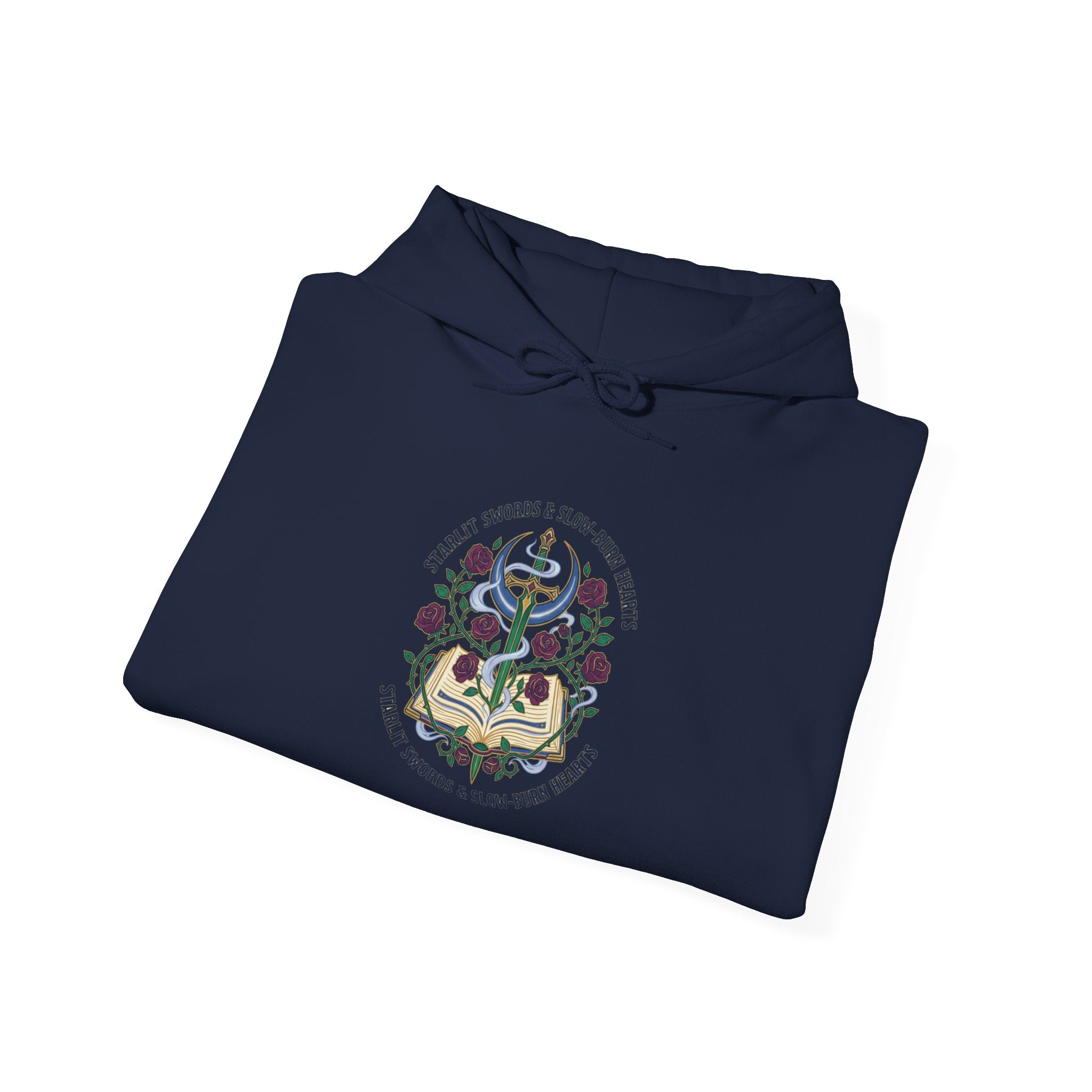 Enchanted Reader Crest Hoodie | Romantasy, Book Lover, Gothic