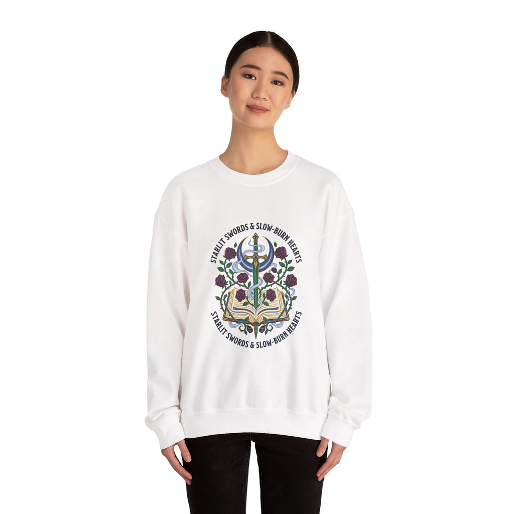 Stealth Swords & Slow-Burn Hearts Sweatshirt | Romantasy, Enchanted Gothic