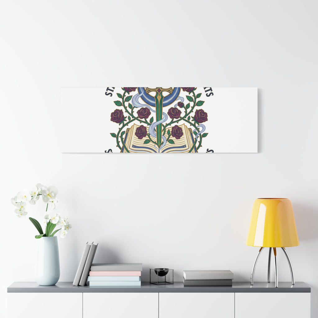 Starlit Swords & Slow‑Burn Hearts Canvas | Romantasy, Book Lover Art