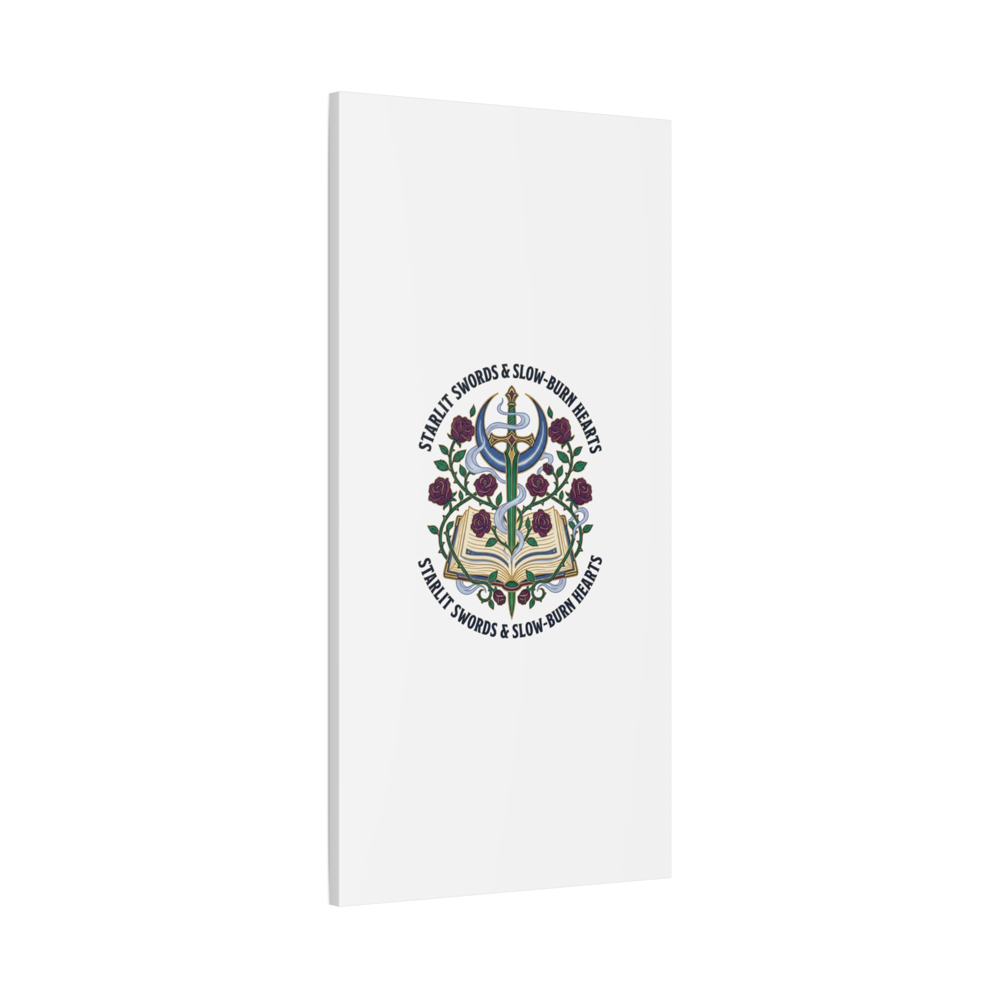 Starlit Swords & Slow‑Burn Hearts Canvas | Romantasy, Book Lover Art