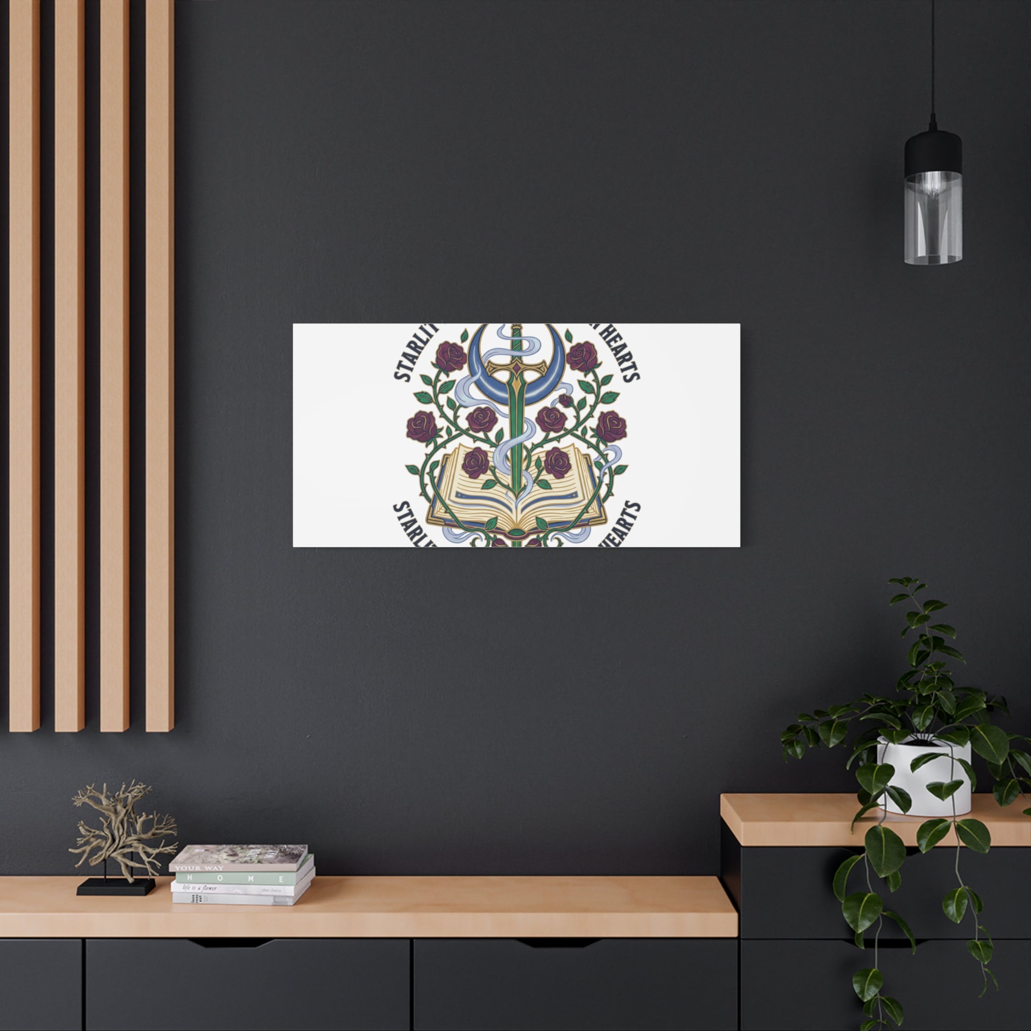 Starlit Swords & Slow‑Burn Hearts Canvas | Romantasy, Book Lover Art