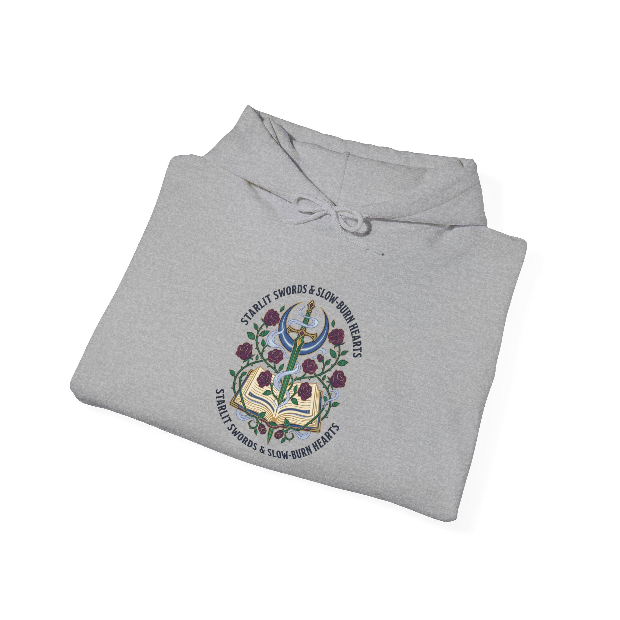 Enchanted Reader Crest Hoodie | Romantasy, Book Lover, Gothic