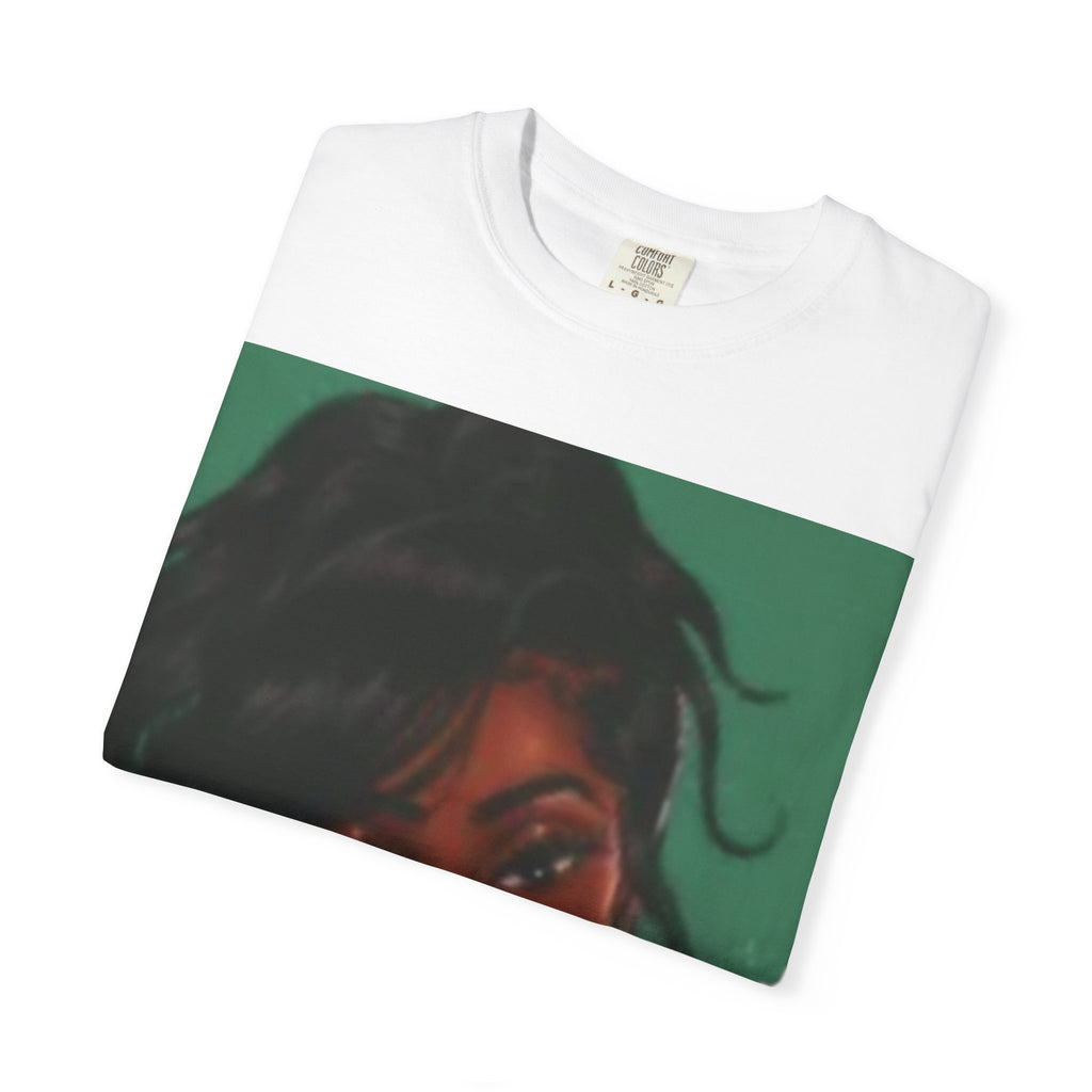 Retro Phone Girl T-Shirt — Vintage Pin-Up Illustration Tee