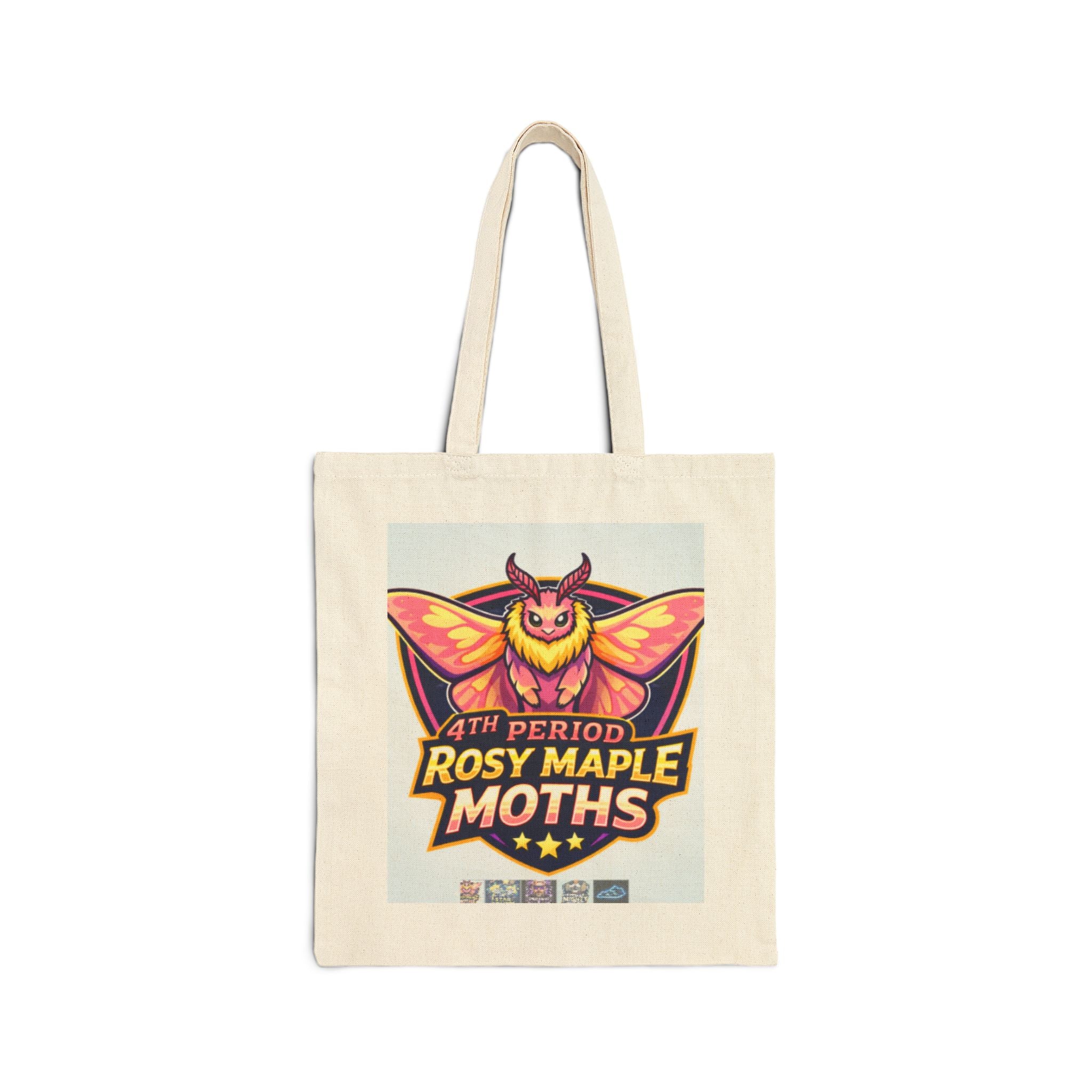 Rosy Maple Moths Tote Bag — 4th Period School Spirit Canvas Tote