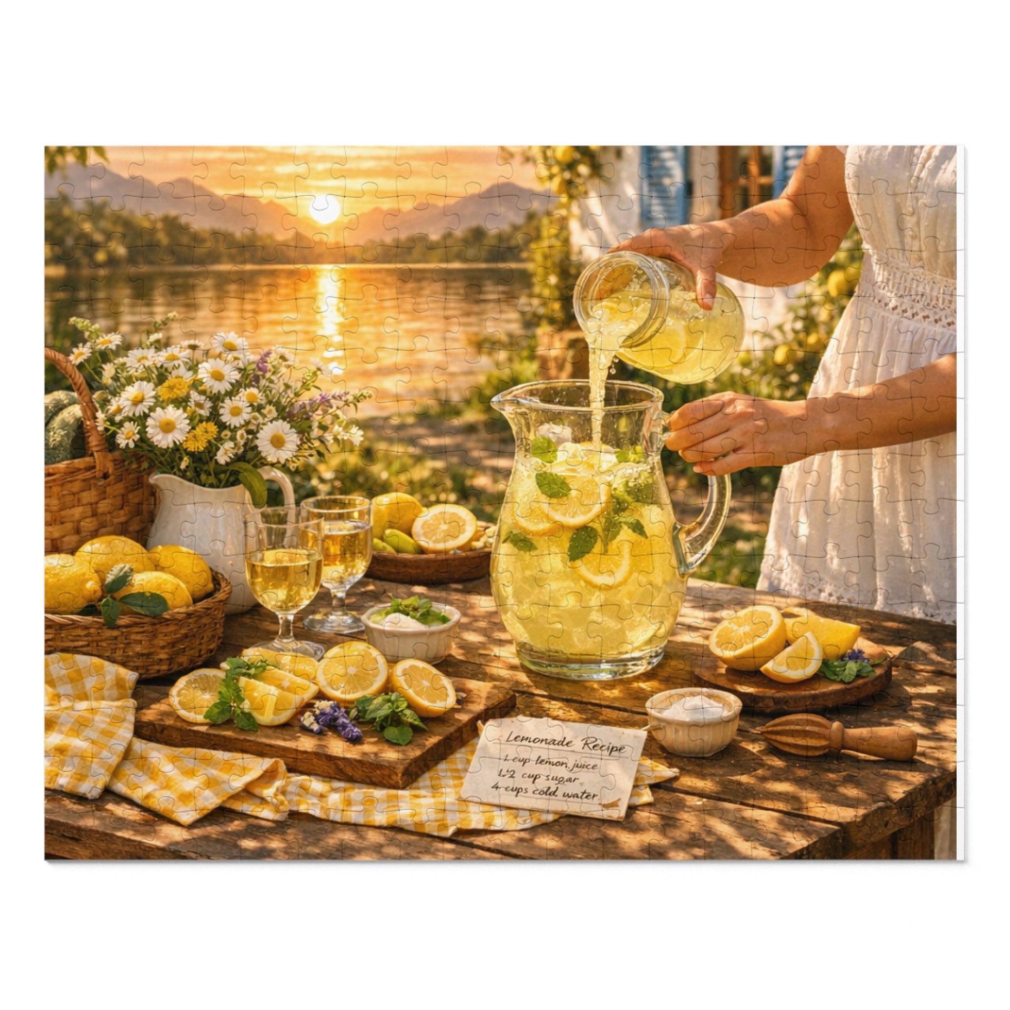 Lemonade Summer Picnic Jigsaw Puzzle