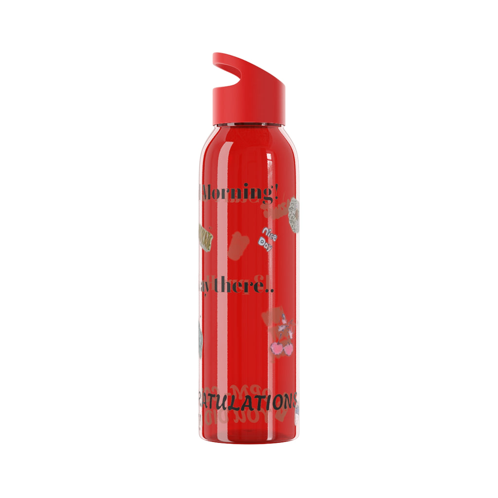 Motivational Sky Water Bottle — 'You Can Do This' Progress Time-Marker Bottle 21.9 oz