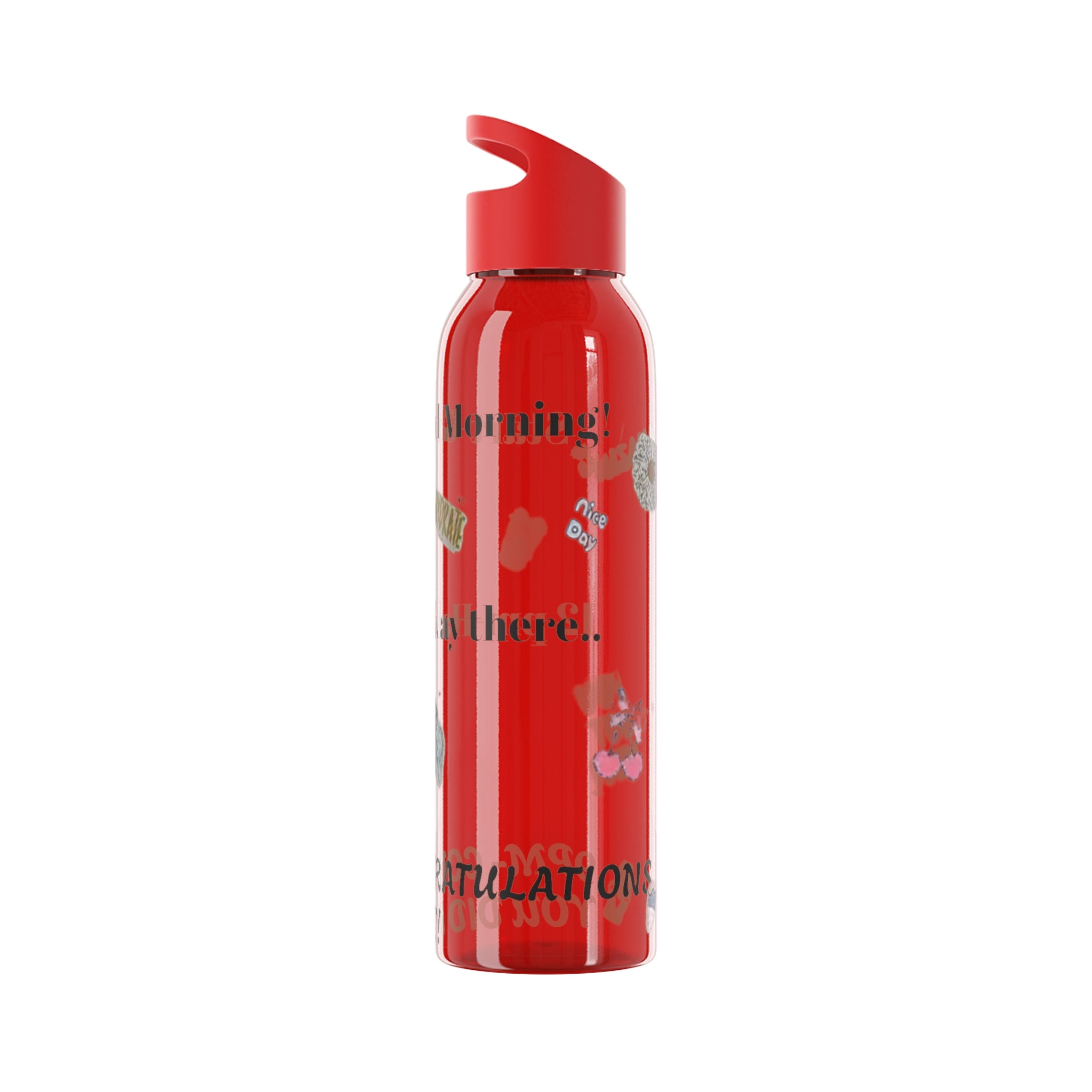 Motivational Sky Water Bottle — 'You Can Do This' Progress Time-Marker Bottle 21.9 oz