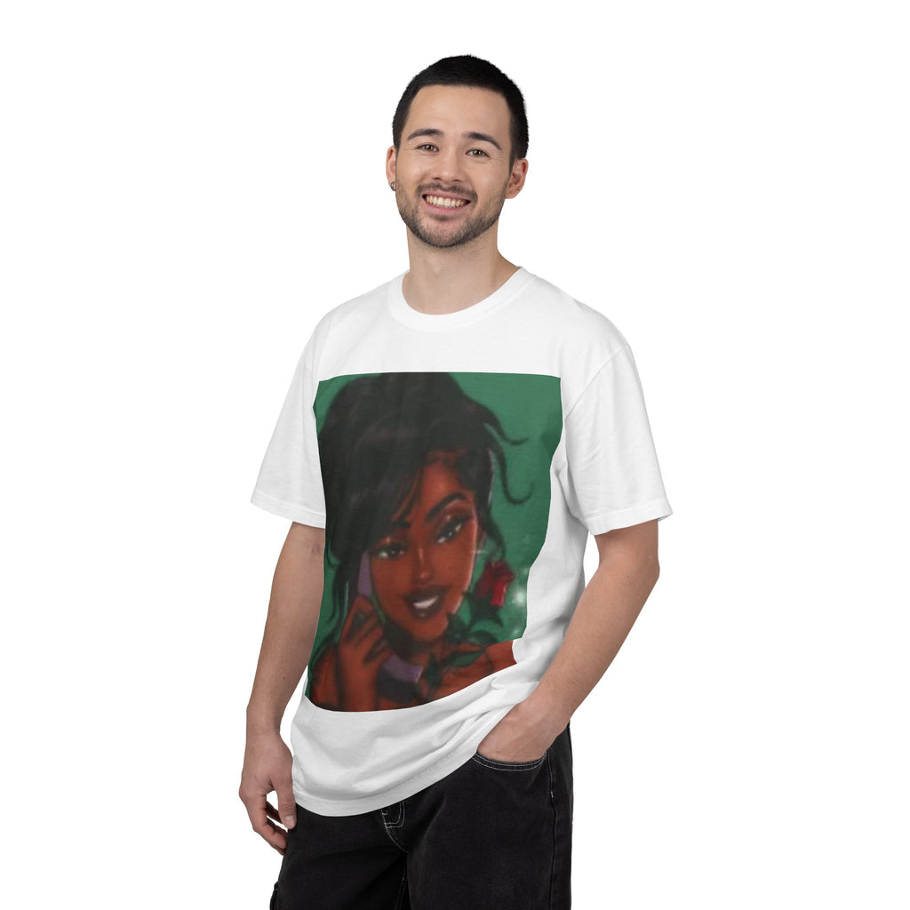 Retro Phone Girl T-Shirt — Vintage Pin-Up Illustration Tee