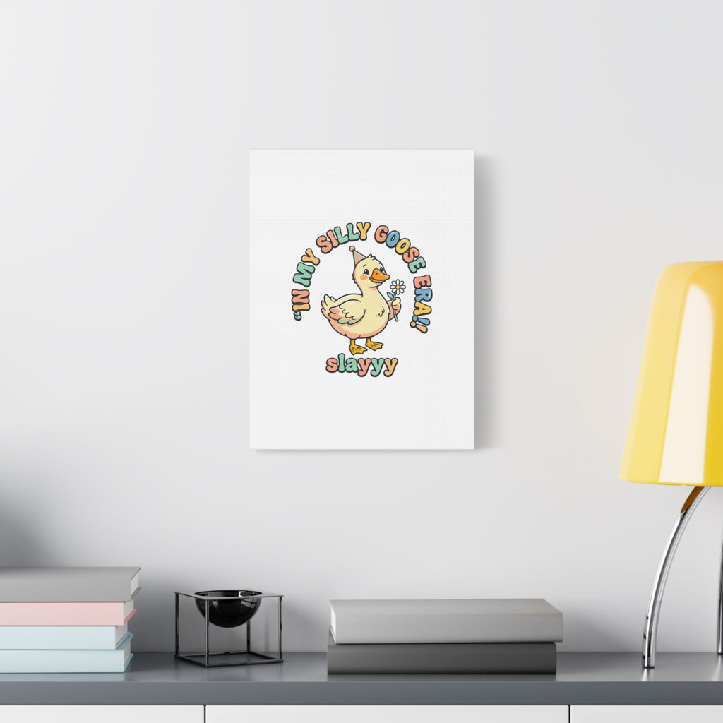 silly goose nursery print Canvas | silly goose, wholesome meme