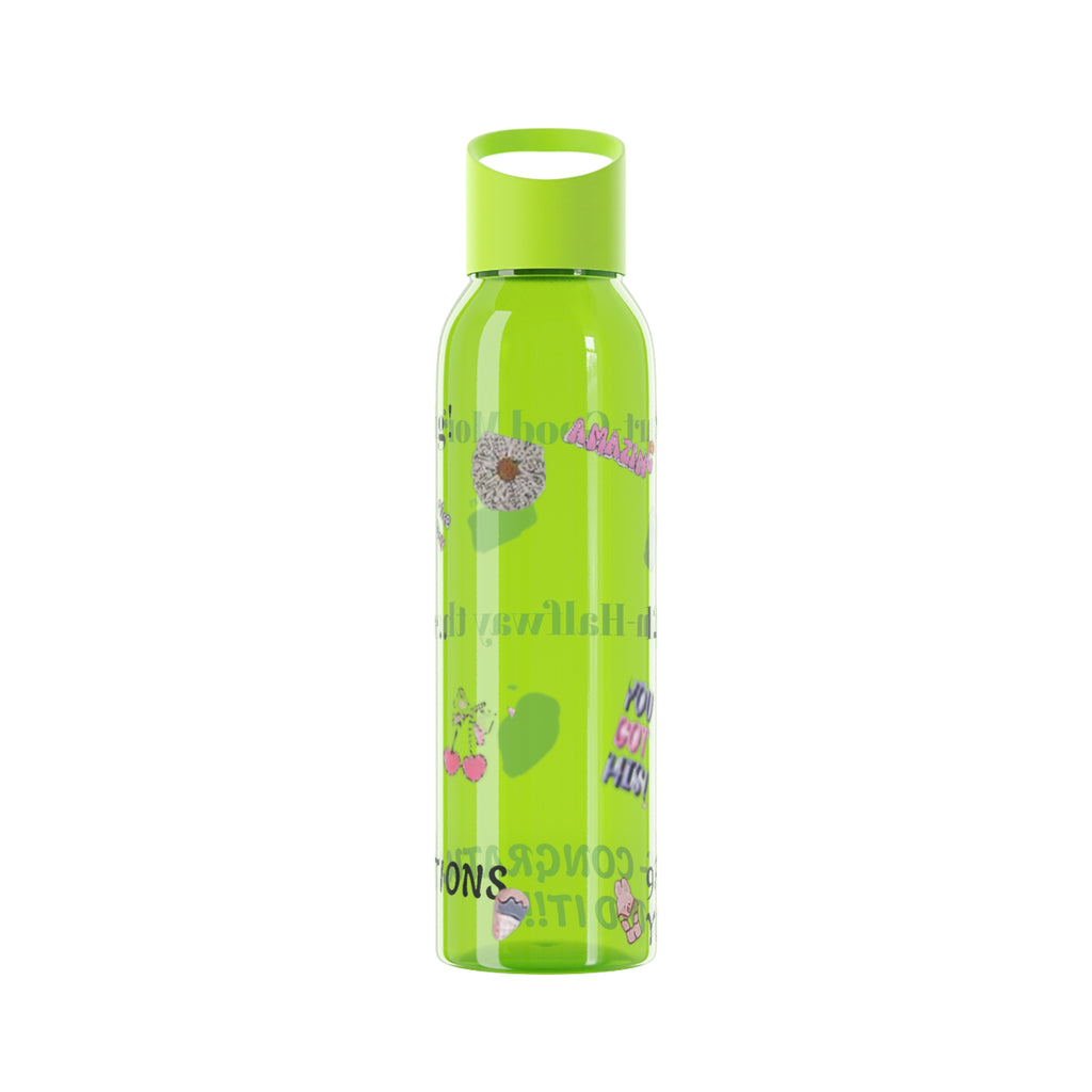 Motivational Sky Water Bottle — 'You Can Do This' Progress Time-Marker Bottle 21.9 oz
