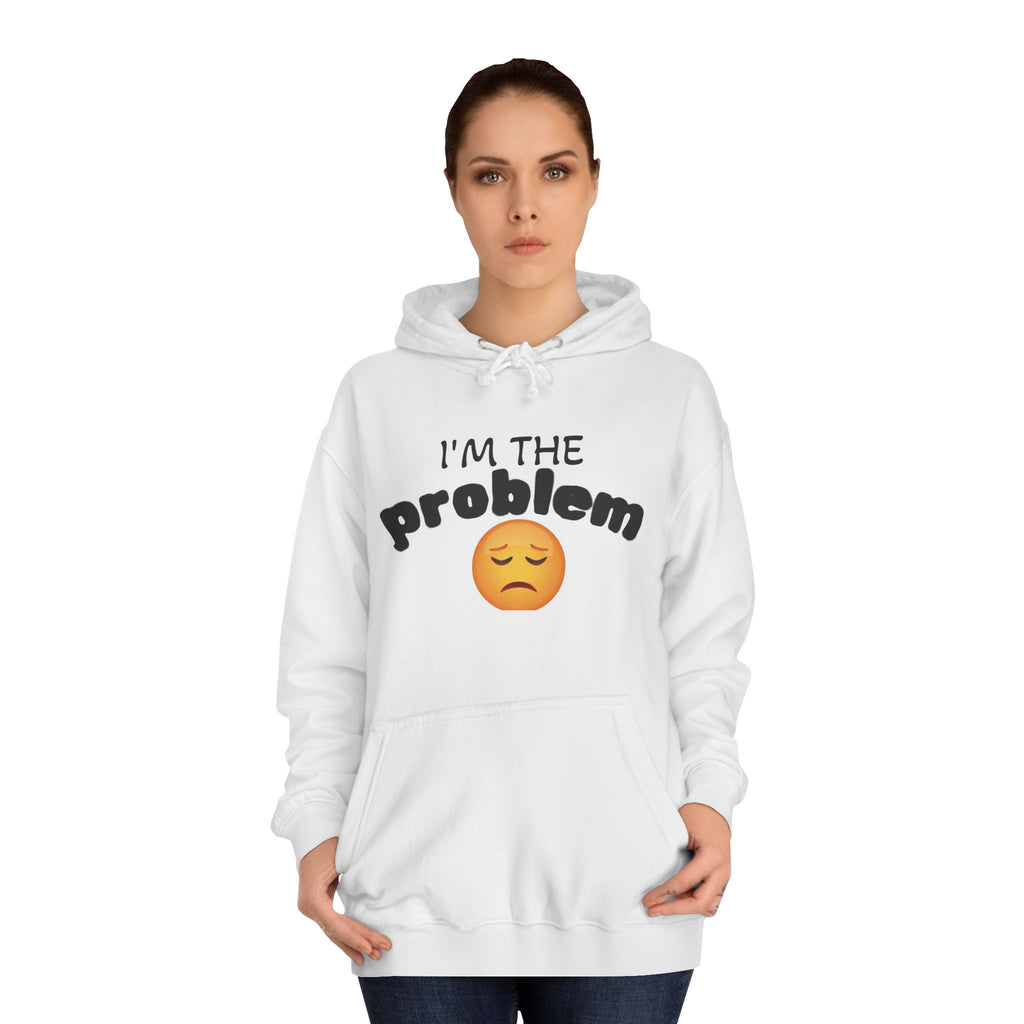 Hoodie — "I'm the Problem" Front & "And the Solution" Back Emoji Hoodie