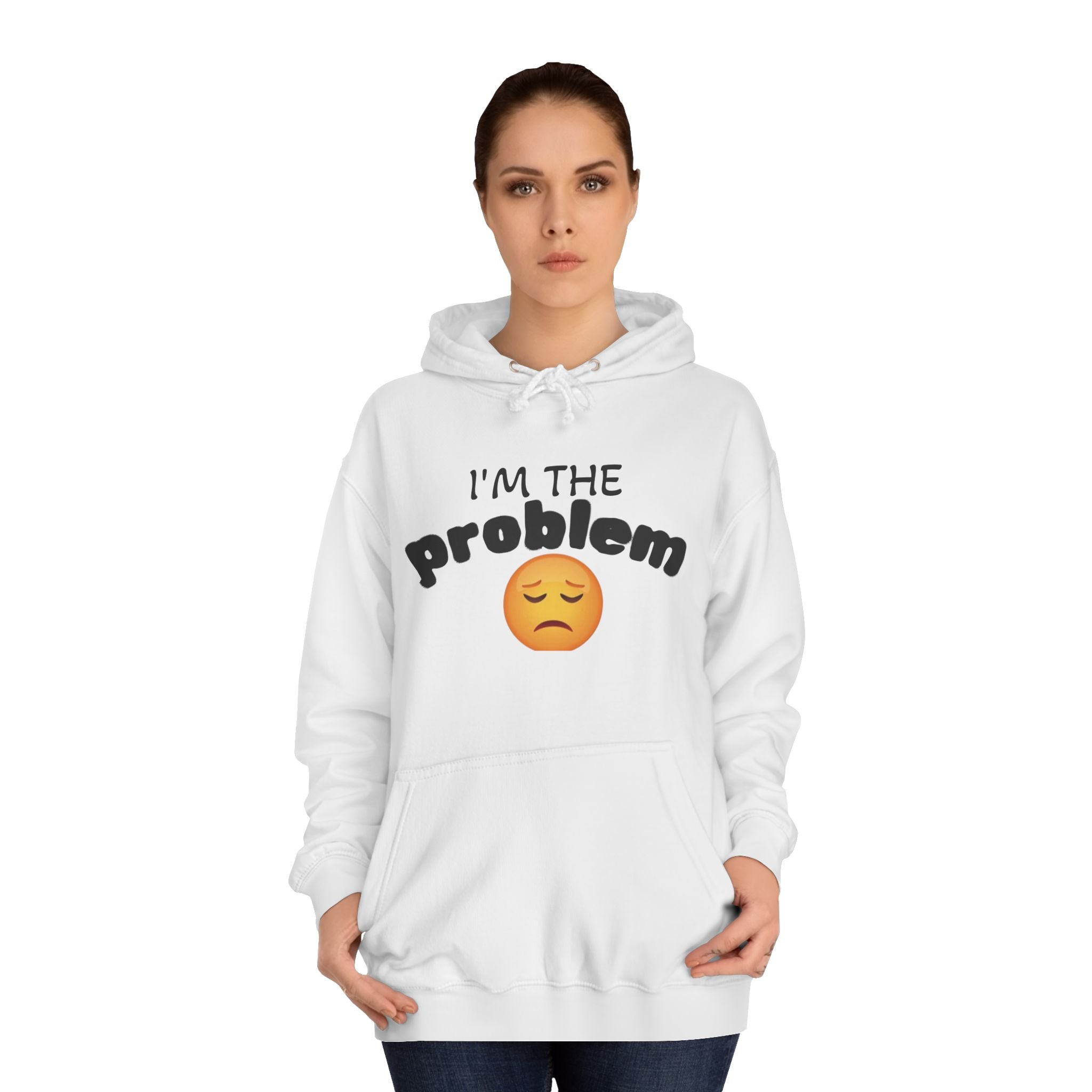 Hoodie — "I'm the Problem" Front & "And the Solution" Back Emoji Hoodie