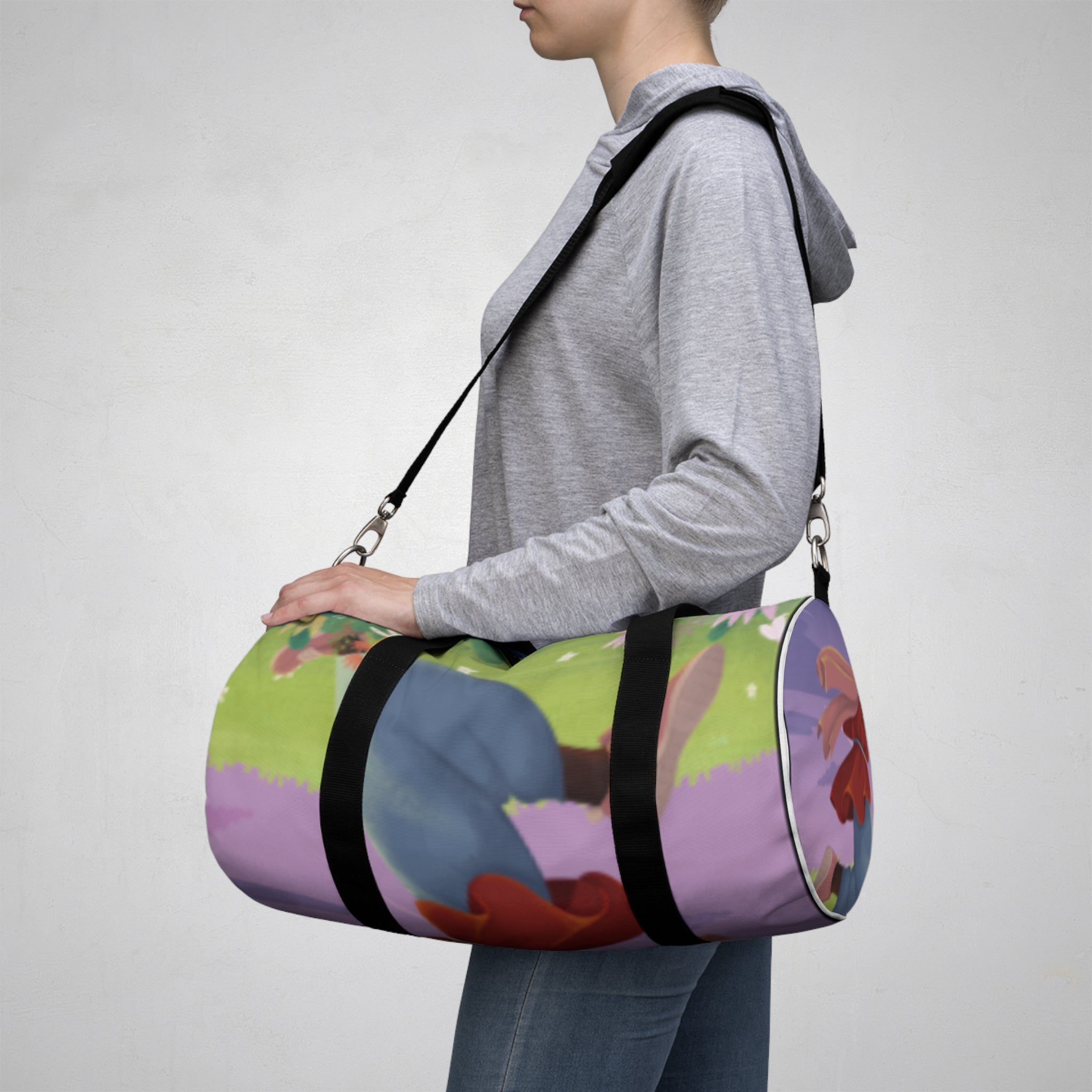 Grace in Modesty Floral Duffel Bag