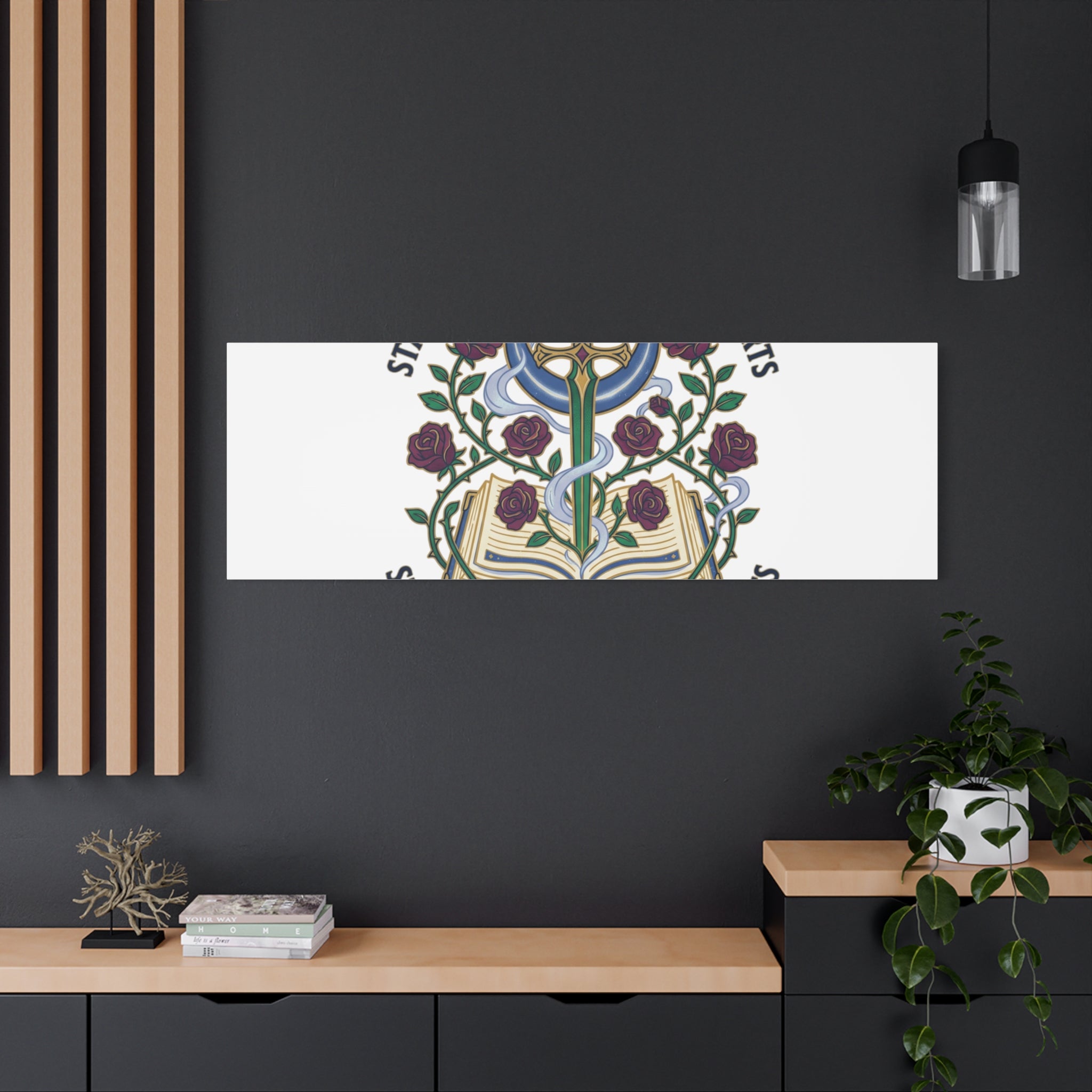 Starlit Swords & Slow‑Burn Hearts Canvas | Romantasy, Book Lover Art
