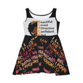 Black Woman Empowerment Skater Dress – "Beautiful Loved Attractive Confident Kind"