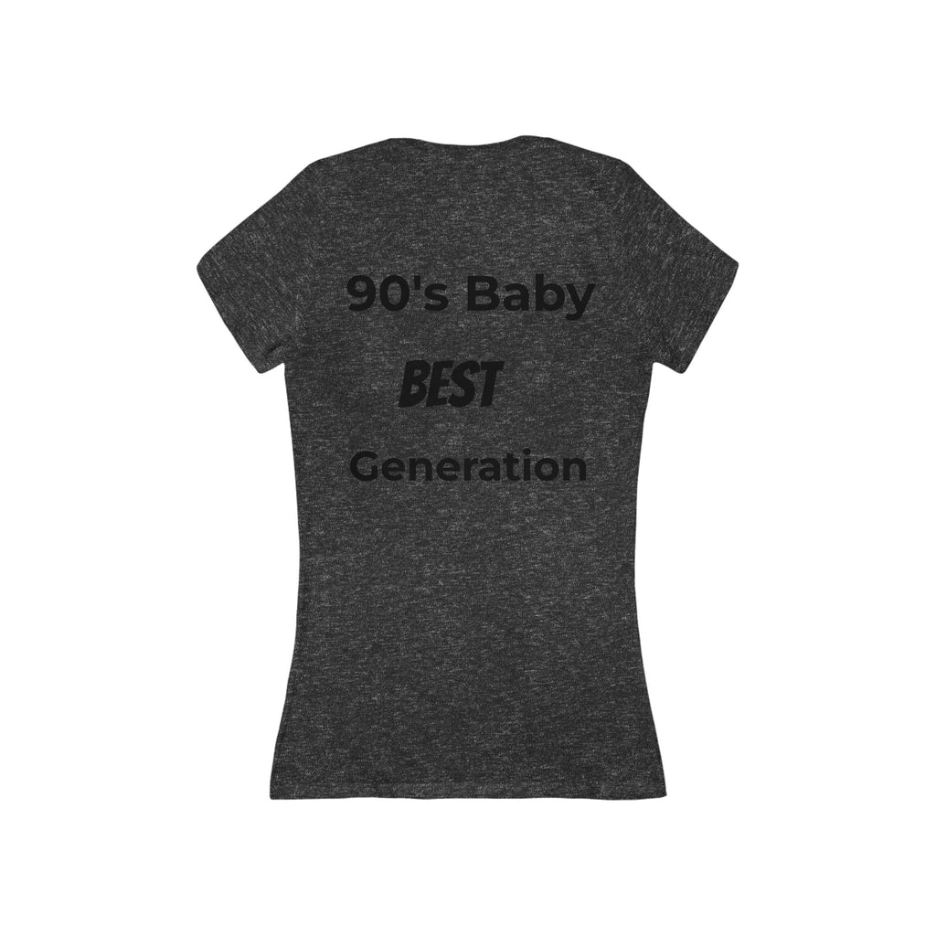 90s Baby V-Neck Tee — Back to the Nineties Graphic Women's Shirt