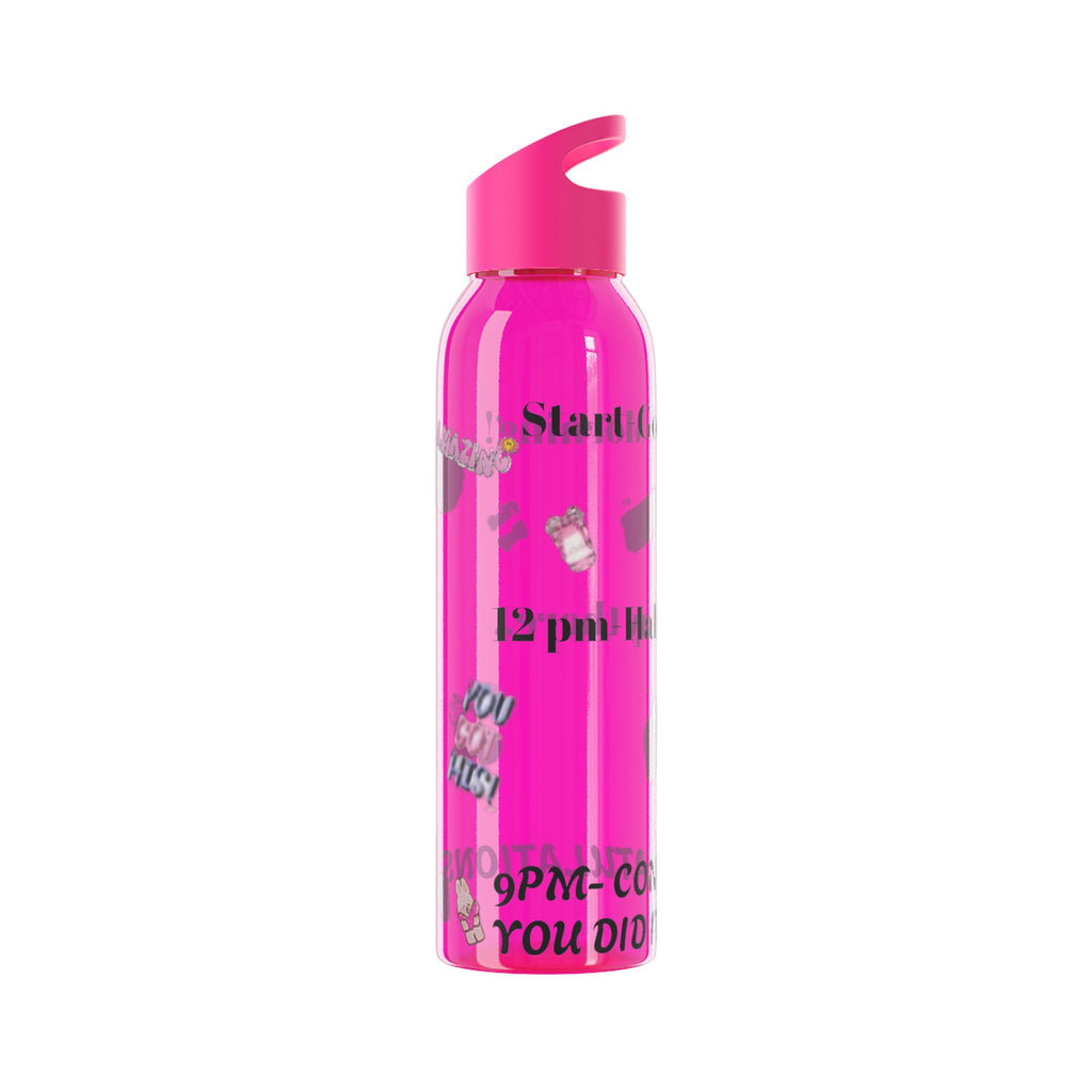 Motivational Sky Water Bottle — 'You Can Do This' Progress Time-Marker Bottle 21.9 oz