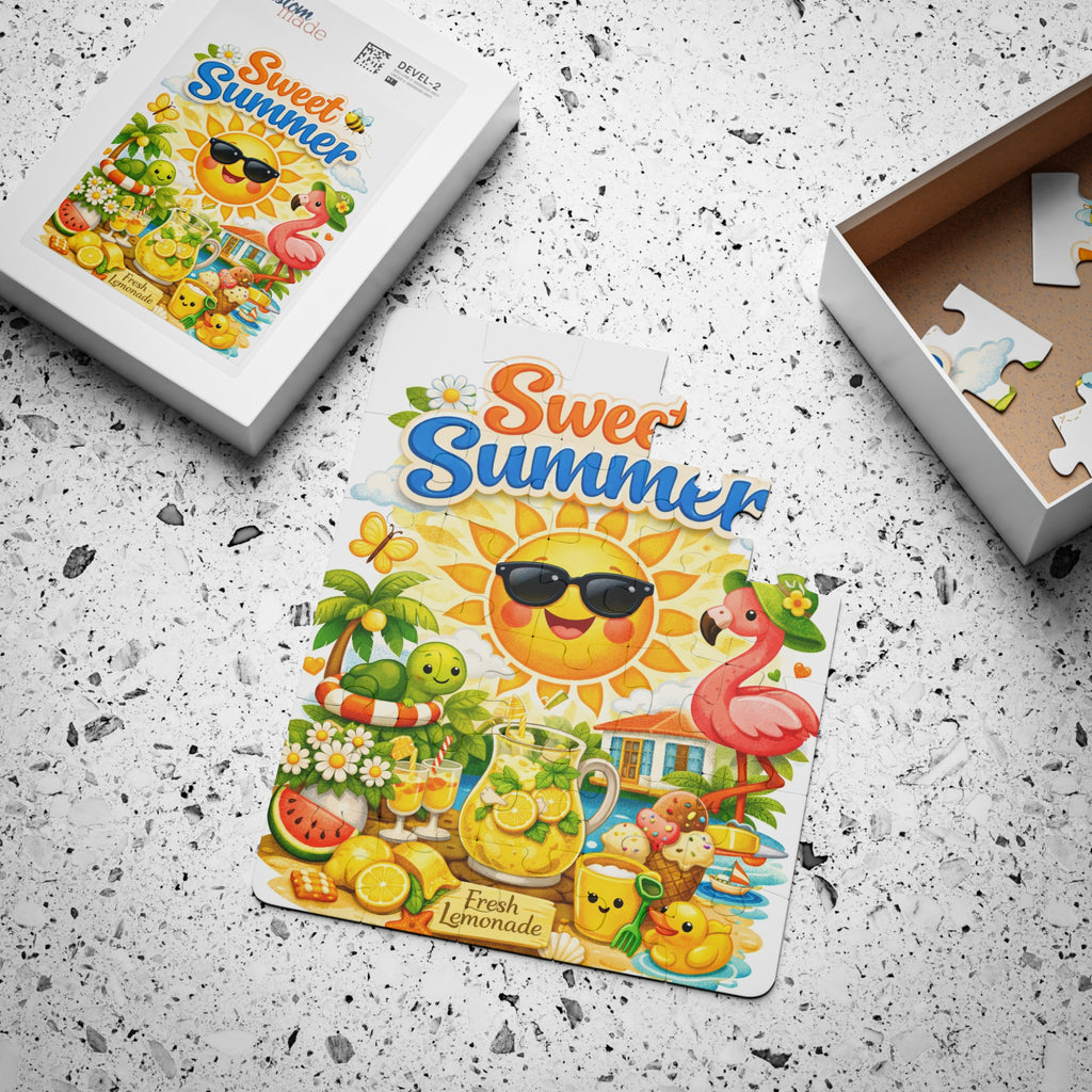 Sweet Summer Kids' Puzzle — 30-Piece Children's Jigsaw (Sunny Lemonade Design)
