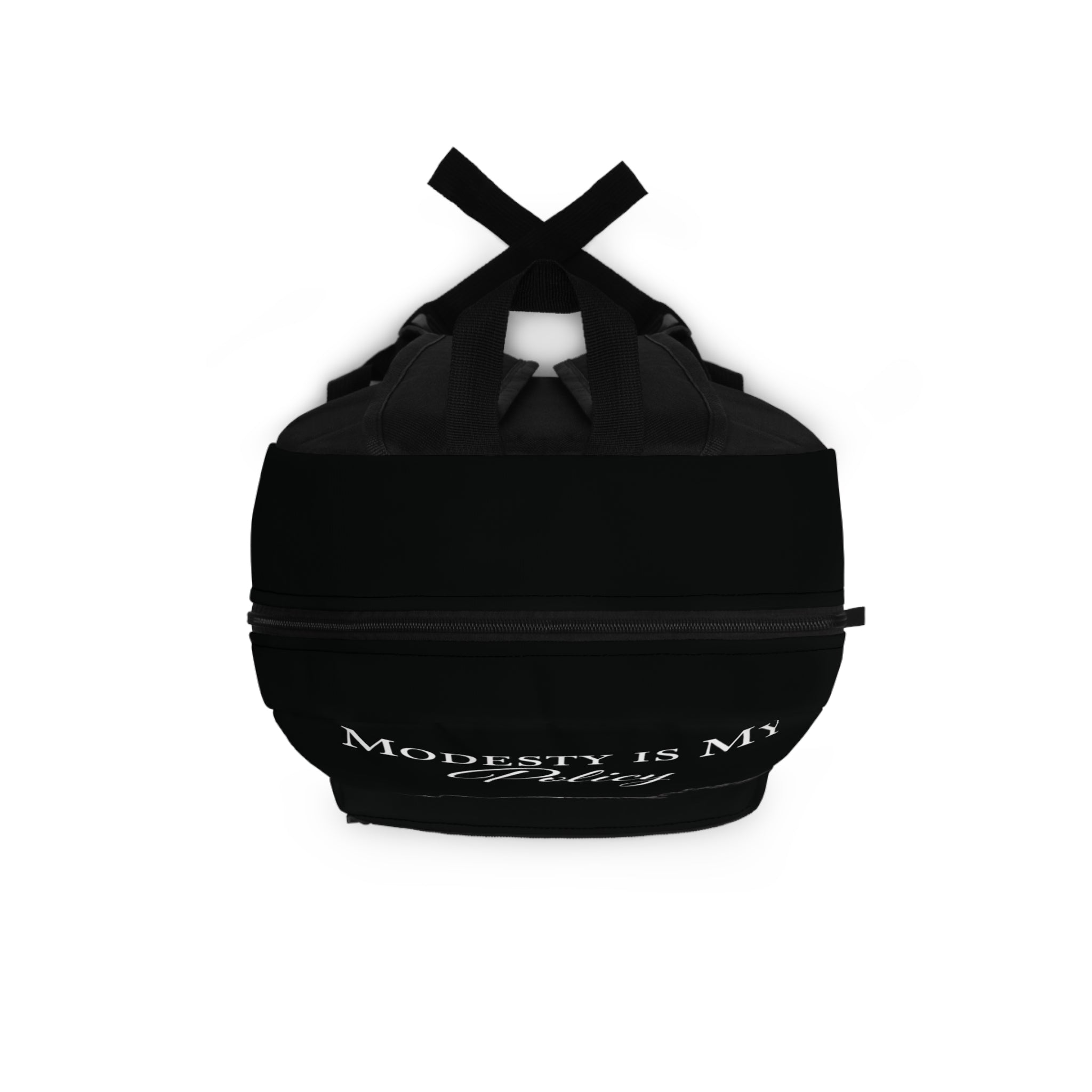 Modesty Is My Policy Backpack — Inspirational Black Faith & Modesty School Bag