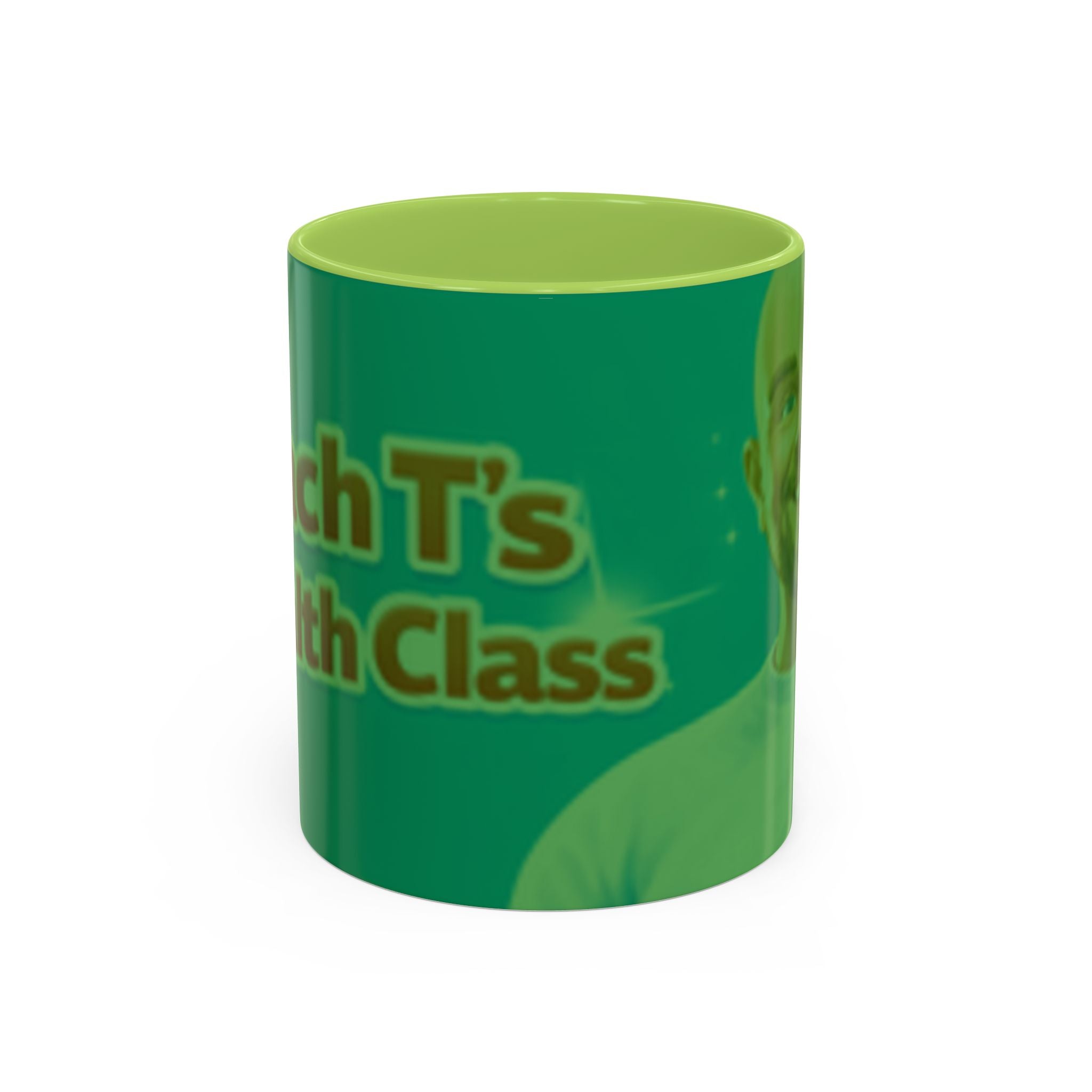 Funny Teacher Coffee Mug — "Coach T's High Class" Accent Ceramic Mug