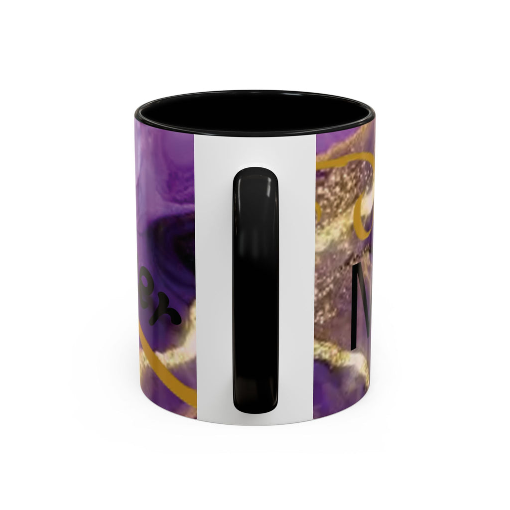 Best Mom Ever Accent Coffee Mug — Purple Floral Mother’s Day Gift (11/15oz)