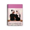 Spiral Notebook — “She Is Clothed With Strength and Dignity” Inspirational Journal
