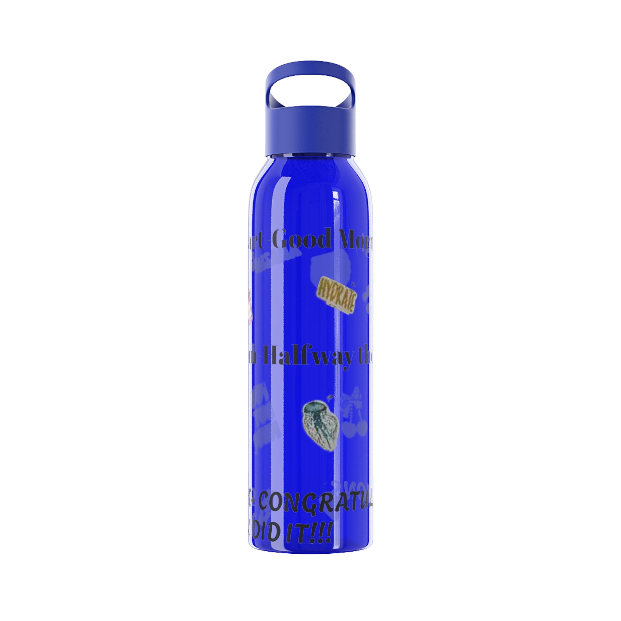 Motivational Sky Water Bottle — 'You Can Do This' Progress Time-Marker Bottle 21.9 oz
