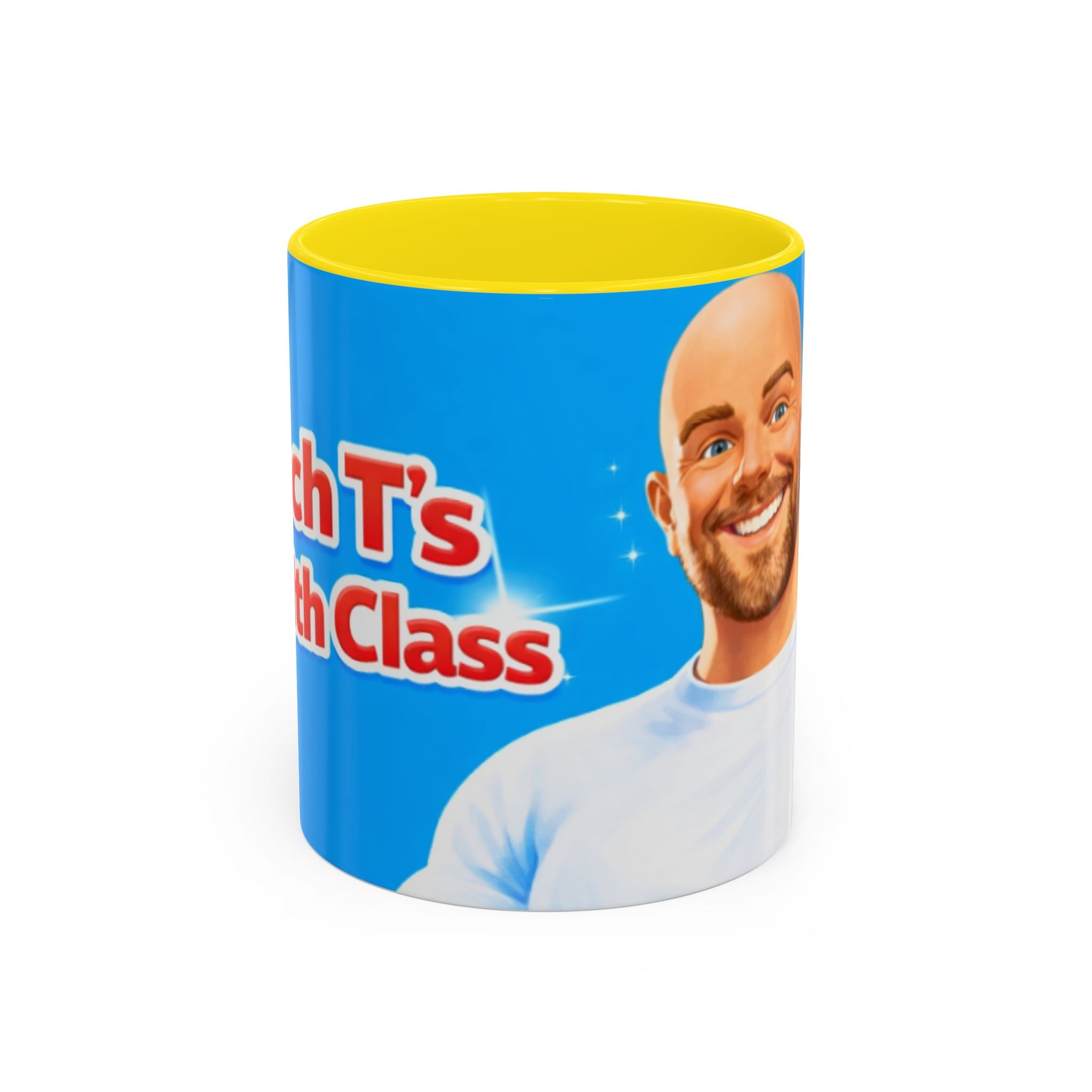 Funny 'Coach T's Top Class' Accent Coffee Mug – Motivational Gift for Coaches & Fans
