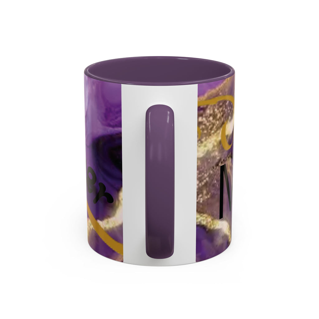 Best Mom Ever Accent Coffee Mug — Purple Floral Mother’s Day Gift (11/15oz)