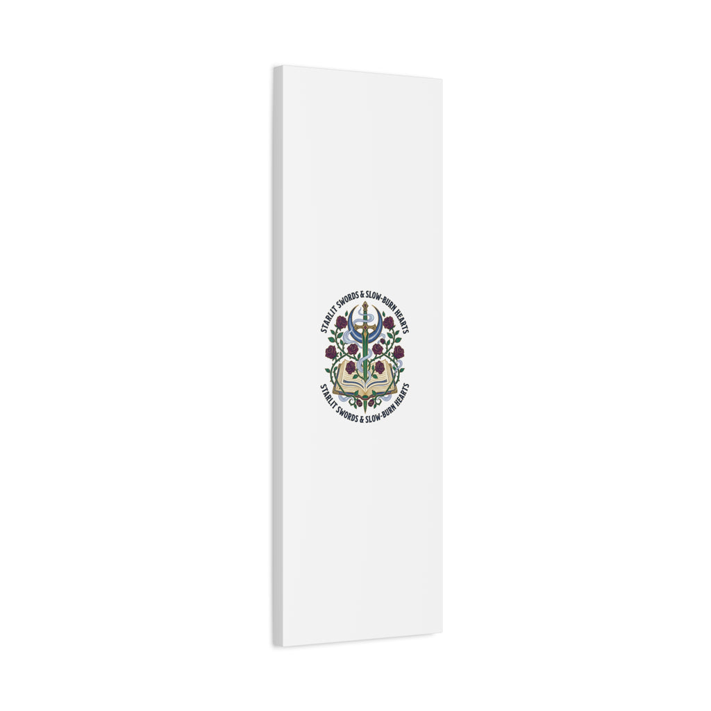 Starlit Swords & Slow‑Burn Hearts Canvas | Romantasy, Book Lover Art