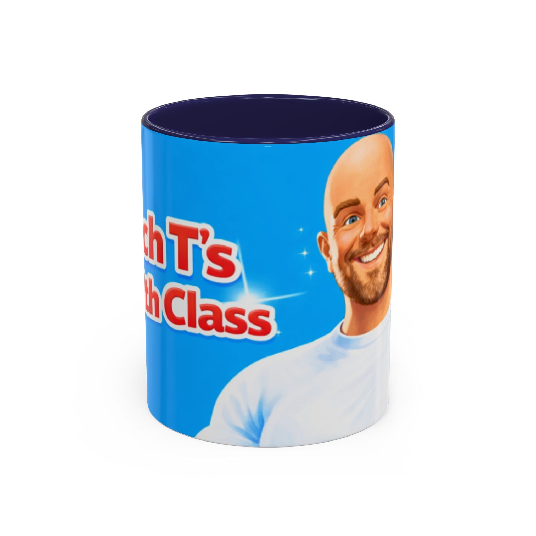 Funny 'Coach T's Top Class' Accent Coffee Mug – Motivational Gift for Coaches & Fans