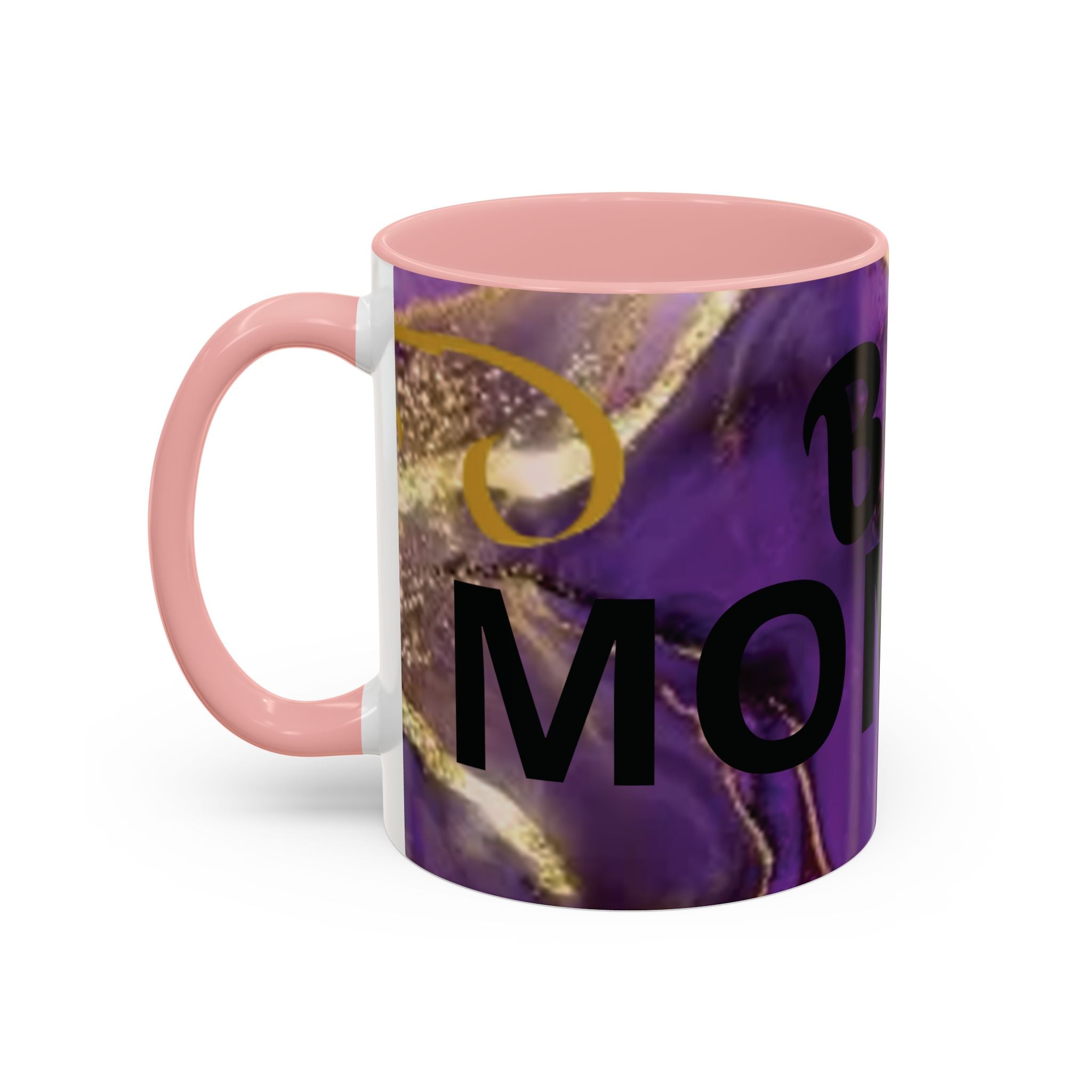 Best Mom Ever Accent Coffee Mug — Purple Floral Mother’s Day Gift (11/15oz)