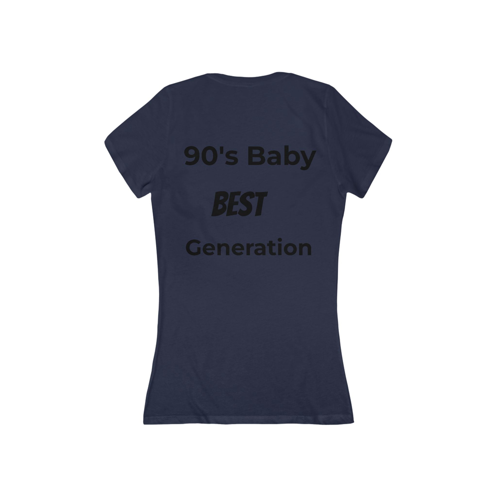 90s Baby V-Neck Tee — Back to the Nineties Graphic Women's Shirt