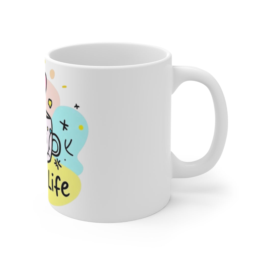 Mom Life Coffee Mug — Cute 11oz Tea Cup Design