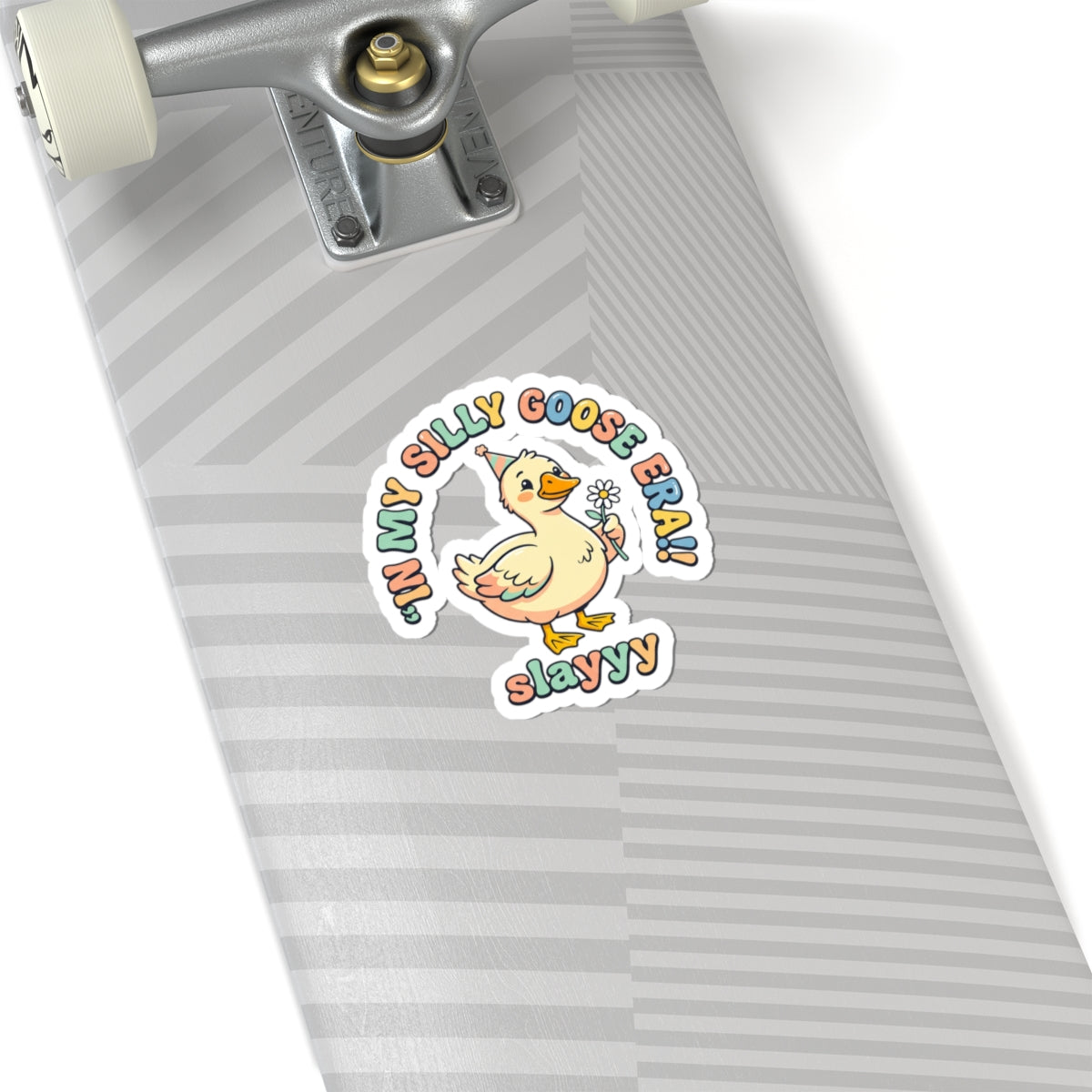 Silly Goose Cute Meme Sticker | wholesome goose, pastel vintage